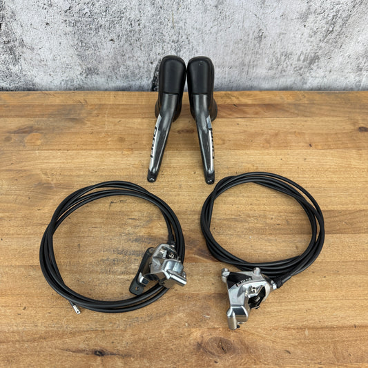 Low Mile! SRAM Red AXS HRD D1 Flat Mount Disc 12-Speed Shifters w/Calipers 792g