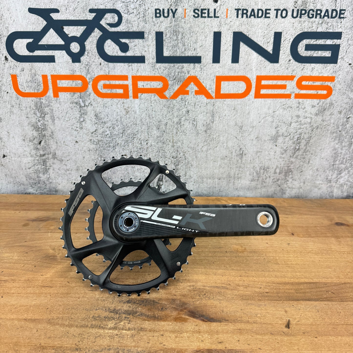 Low Mile! FSA SL-K Light Modular 46/30t 10/11-Speed 30mm Carbon Crankset 175mm