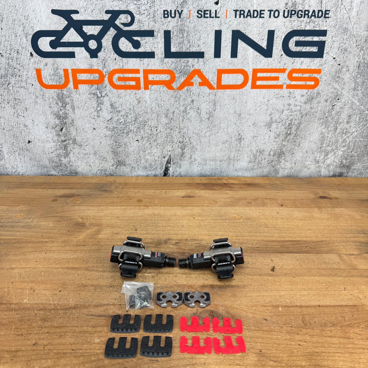 Ridden Once! Look S-Track Carbon Ti Clipless MTB XC CX Gravel Pedals w/ Cleats