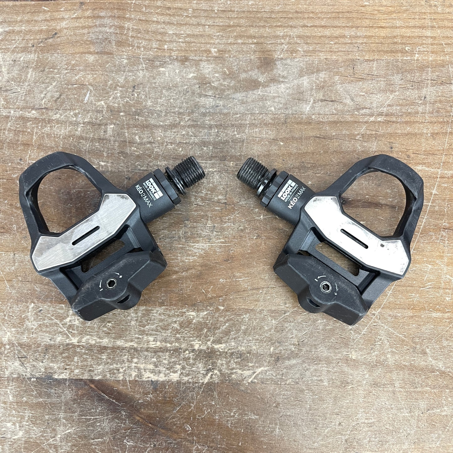 Look Keo2max Steel Spindle Road Bike Clipless Pedals 265g No Cleats