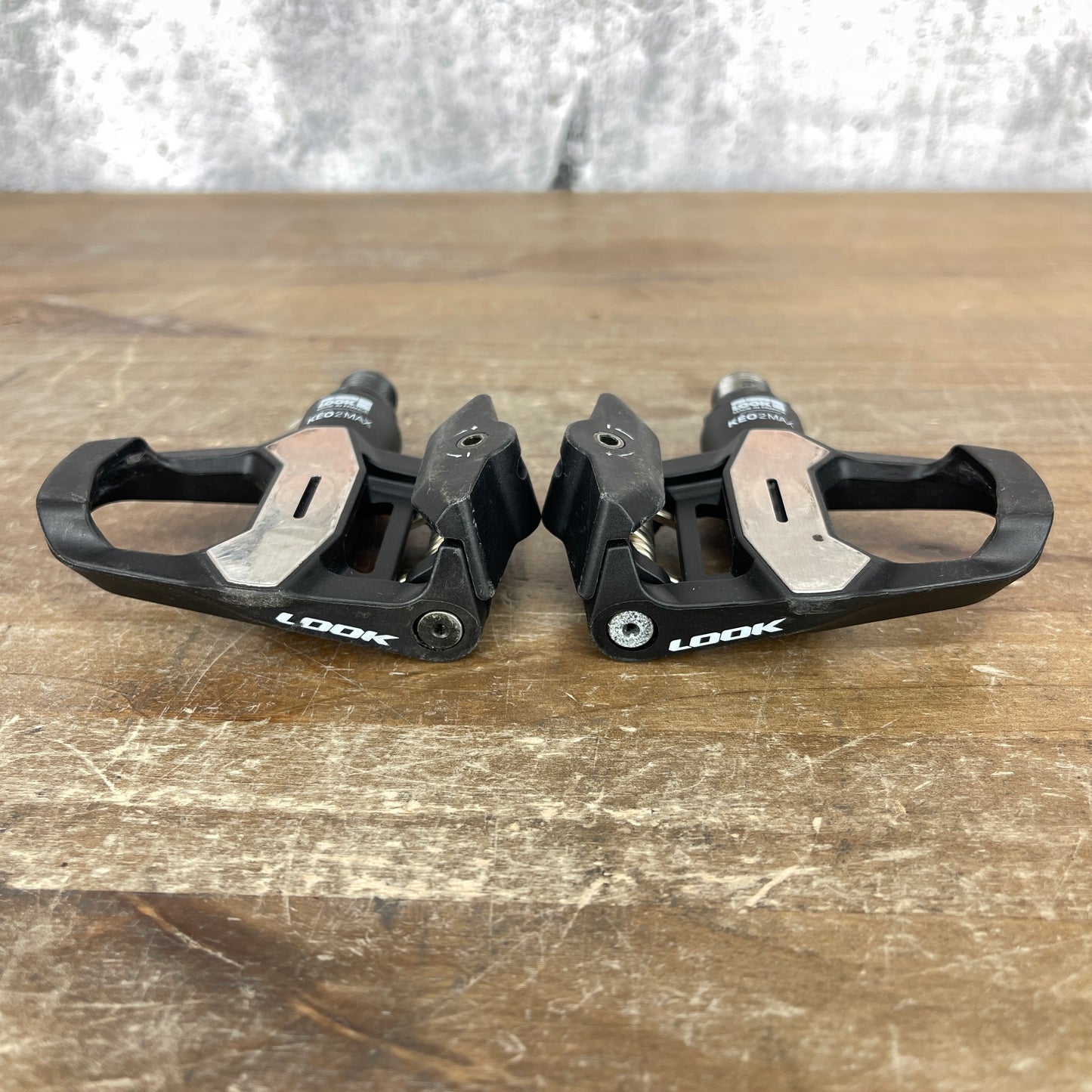 Look Keo2max Steel Spindle Road Bike Clipless Pedals 265g No Cleats