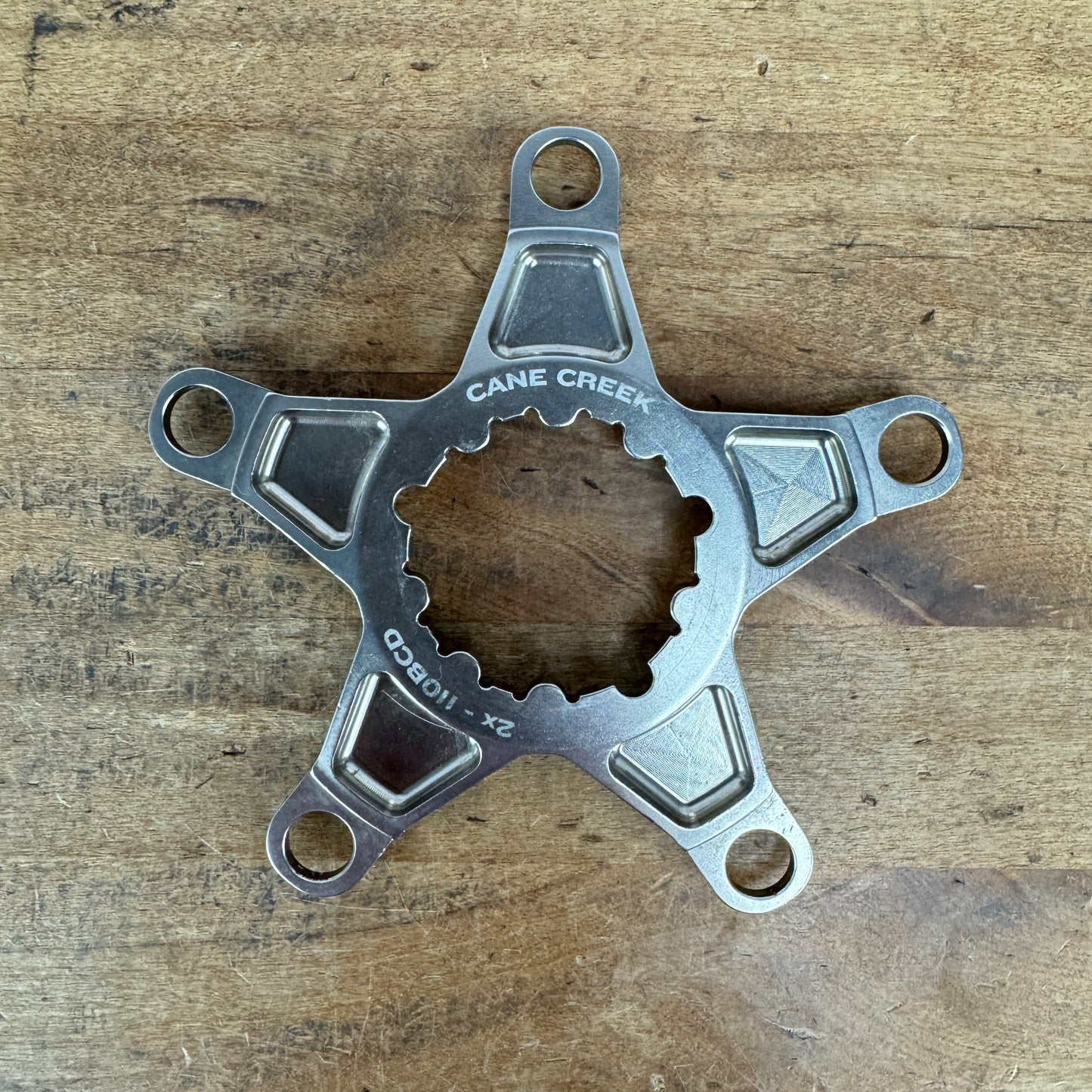Cane Creek 2x Titanium eeWings 5-Bolt 110mm BCD 3-Bolt Direct-Mount Spider 52g
