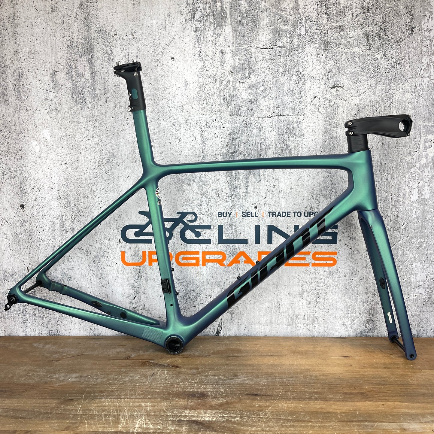 2021 Giant TCR Advanced SL Chrysocolla Medium Carbon Disc Frameset 700c 1760g