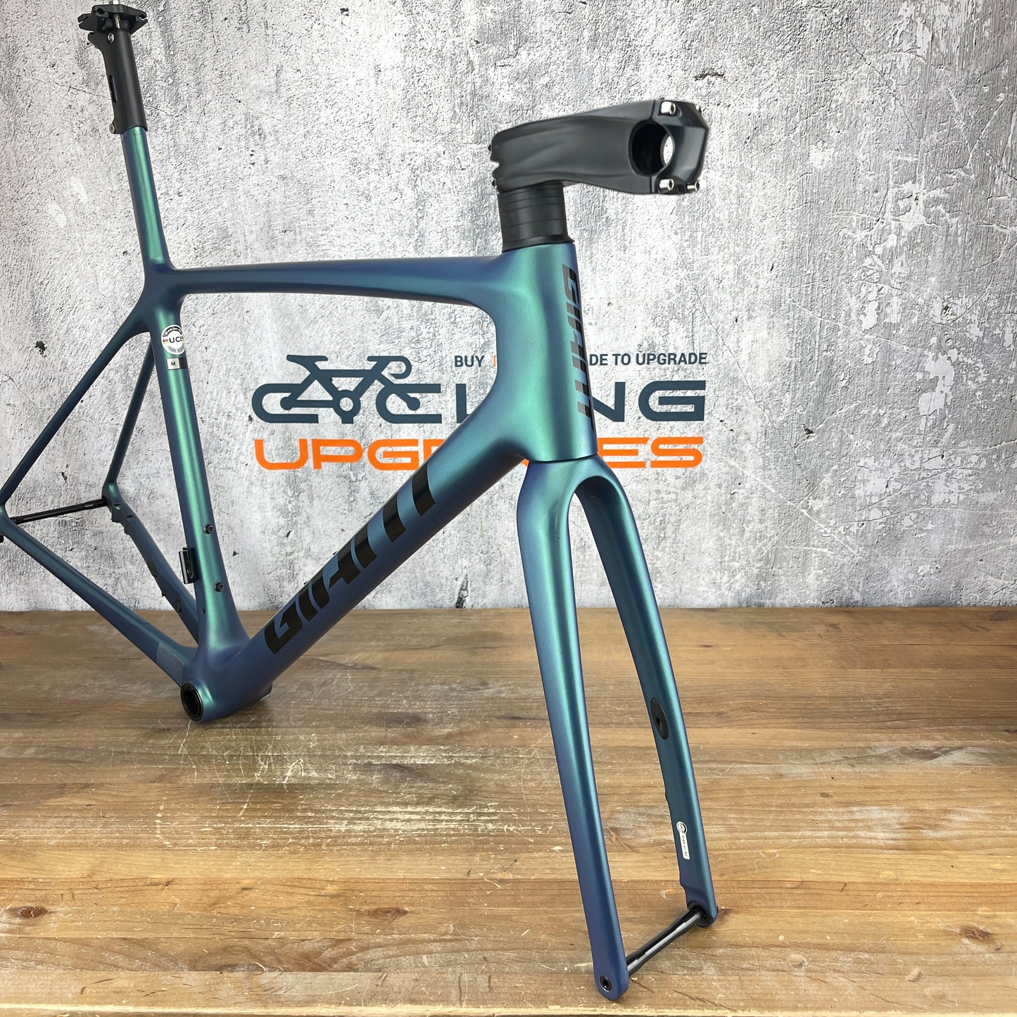 2021 Giant TCR Advanced SL Chrysocolla Medium Carbon Disc Frameset 700c 1760g