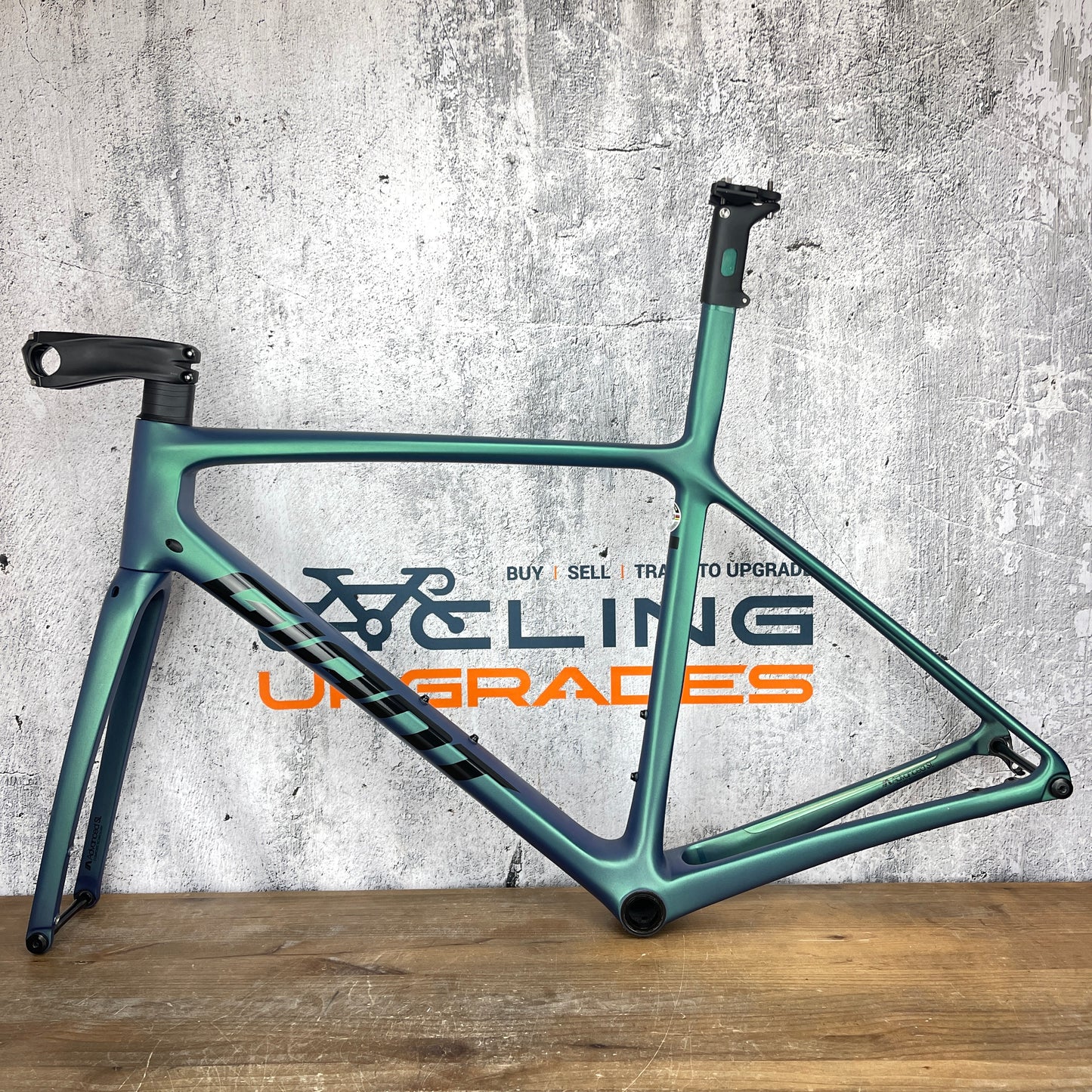 2021 Giant TCR Advanced SL Chrysocolla Medium Carbon Disc Frameset 700c 1760g