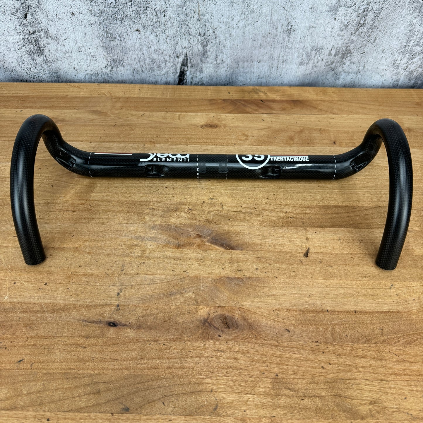 Low Mile! Deda Elementi Trentacinque Carbon 42cm C-C 35.0mm Bike Handlebar 206g