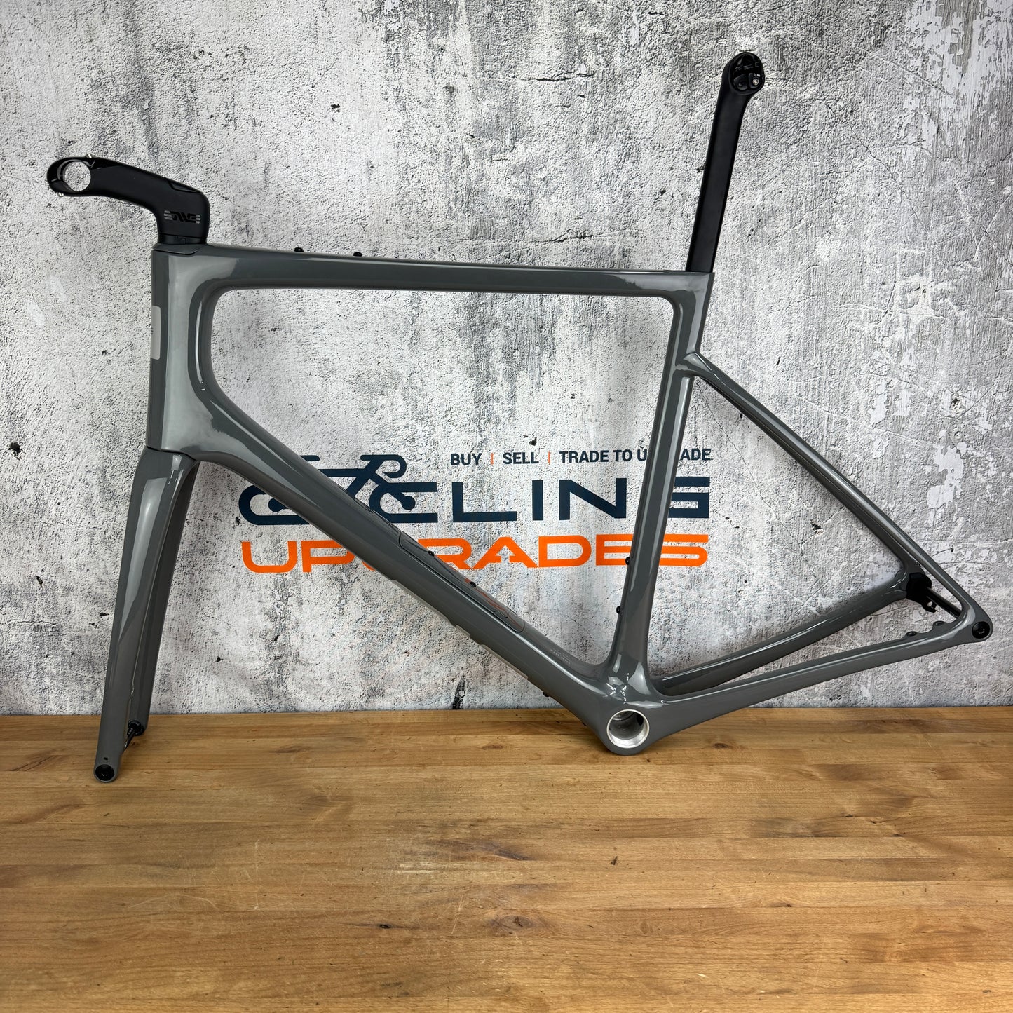 Mint! Enve Fray Ash 60cm Disc Brake Carbon Gravel Bike Frameset 700c 2256g