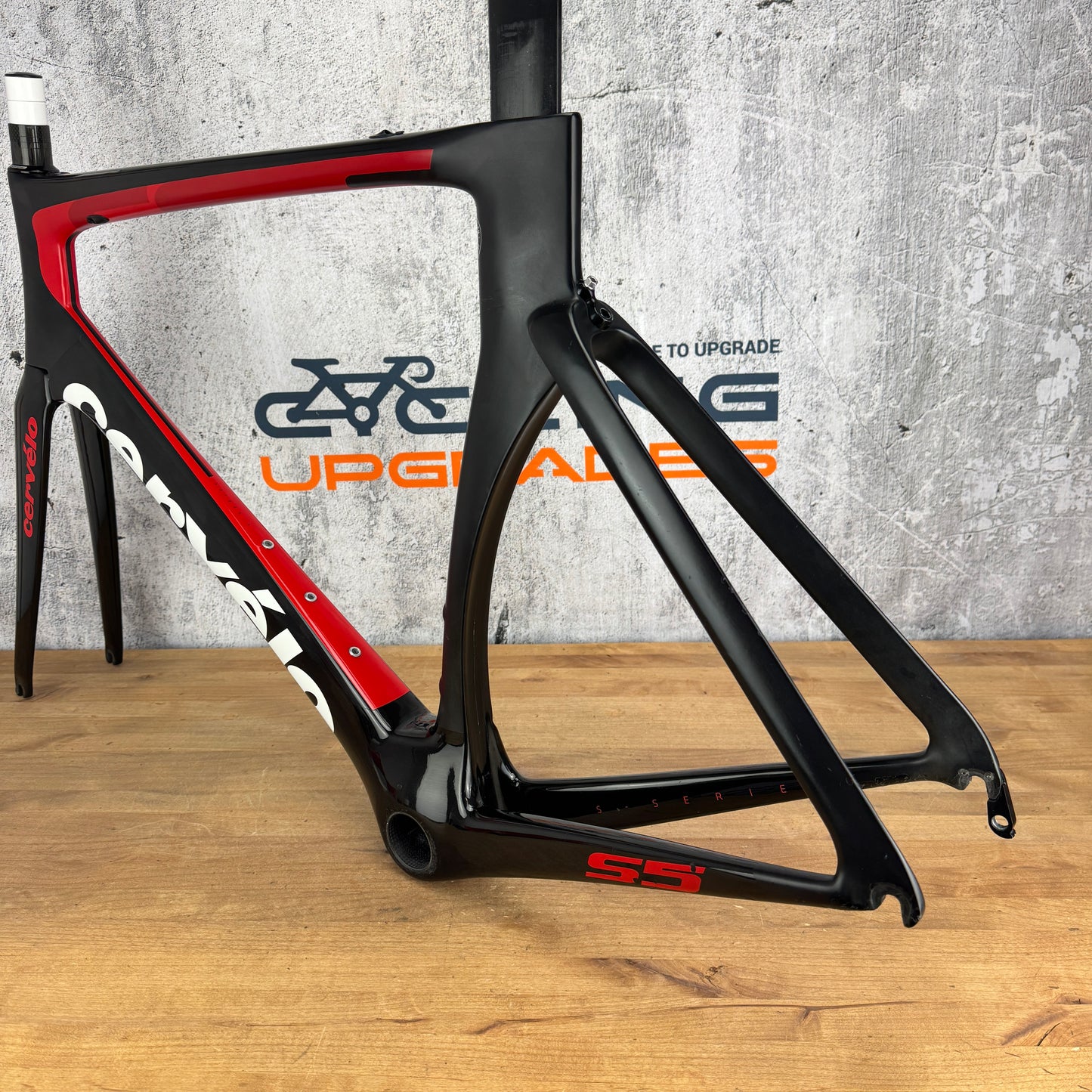 2018 Cervelo S5 58cm Rim Brake Carbon Road Bike Frameset 700c 1845g