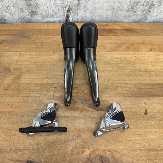 SRAM Red AXS D1 Electronic Hydraulic 12-Speed Shifters + Flat-Mount Calipers