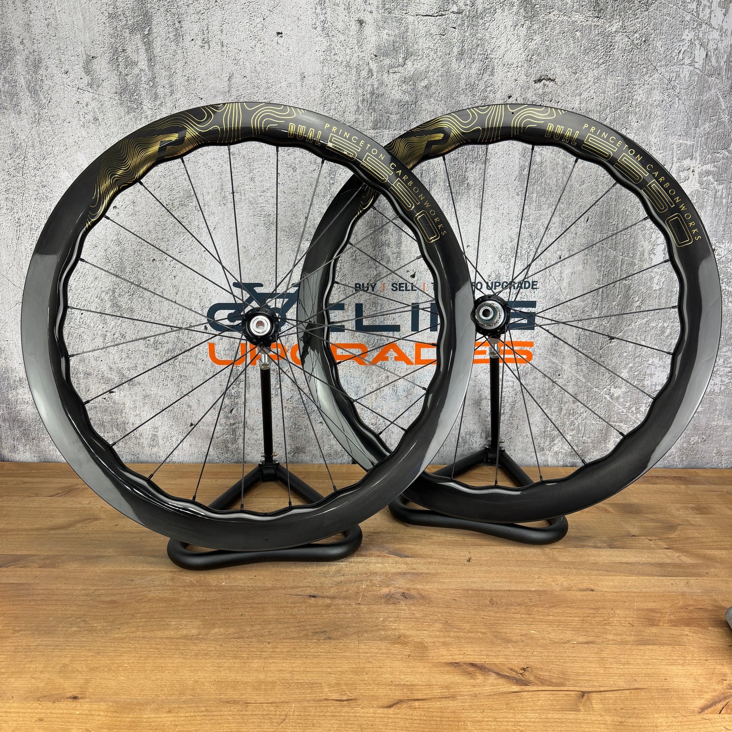 Princeton CarbonWorks Dual 5550 Carbon Tubeless Disc Wheelset 700c 1612g