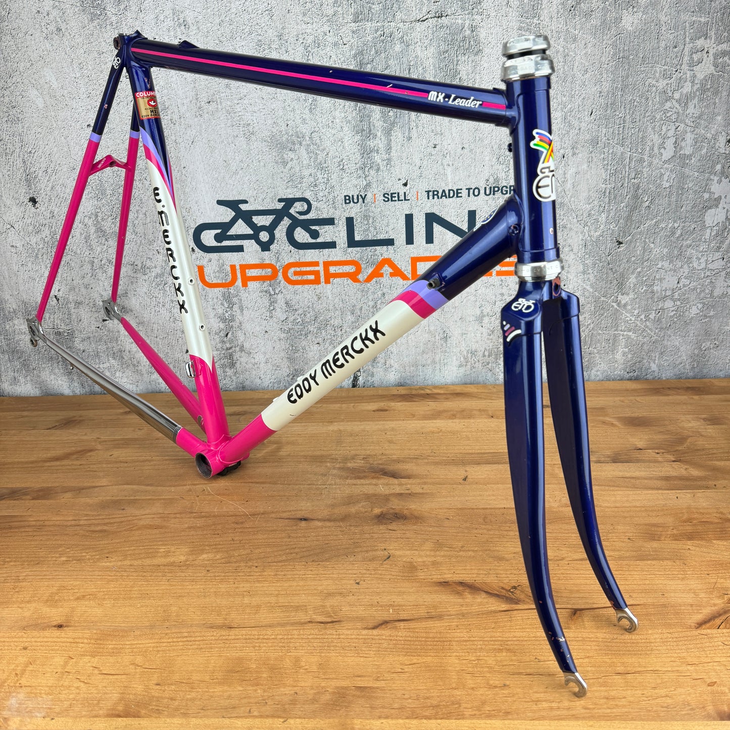 Eddy Merckx Telecom MX Leader 56cm Size Rim Brake Columbus Steel Frameset 700c