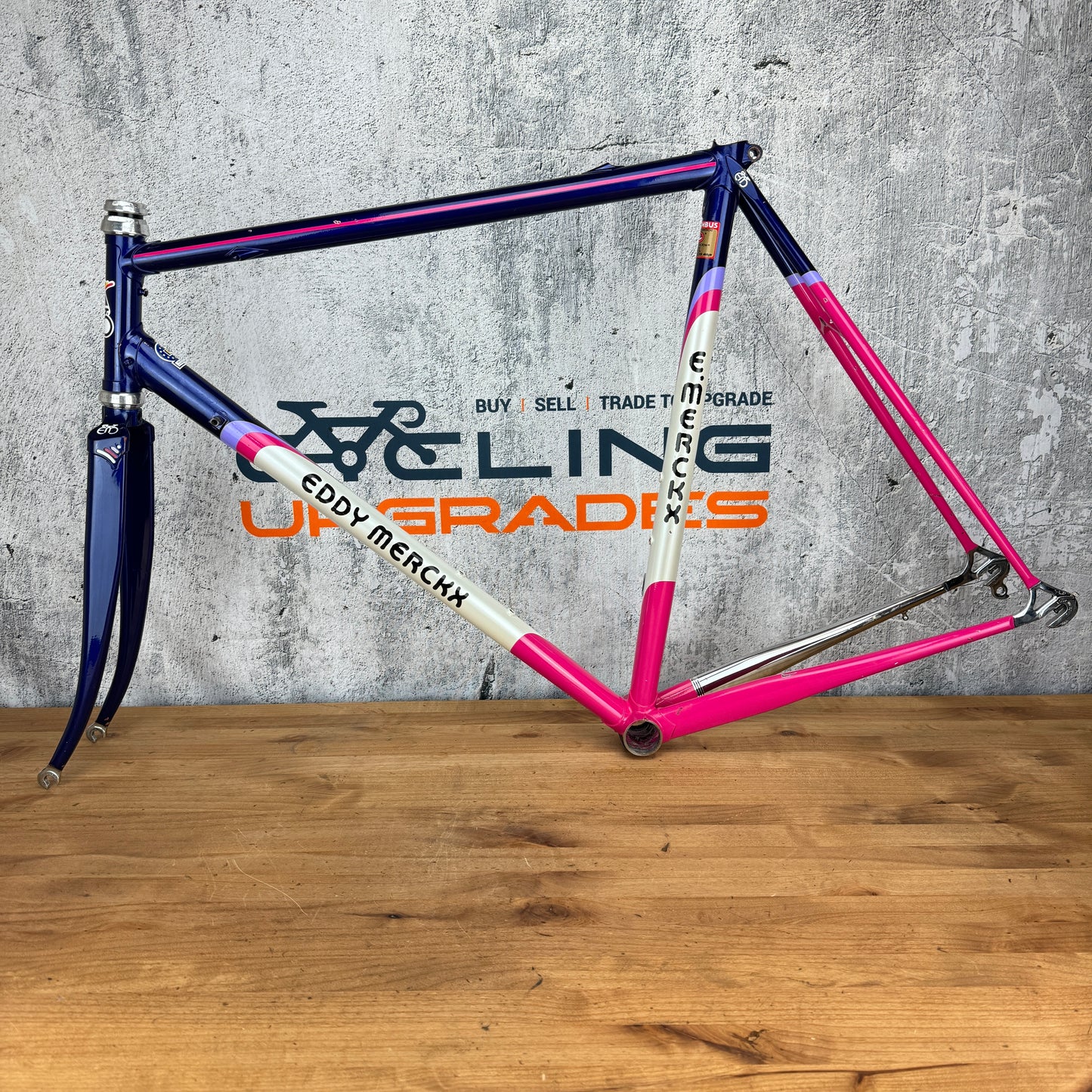 Eddy Merckx Telecom MX Leader 56cm Size Rim Brake Columbus Steel Frameset 700c