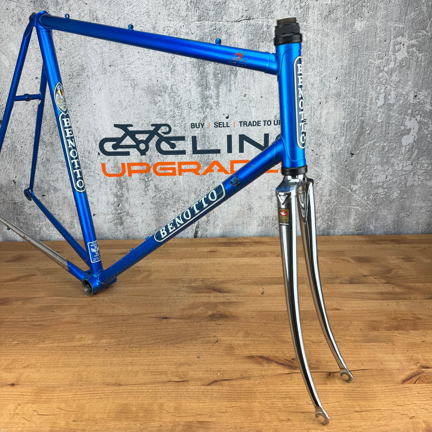 Benotto MOD 2000 57cm Rim Brake Steel Road Bike Frameset 700c 2736g