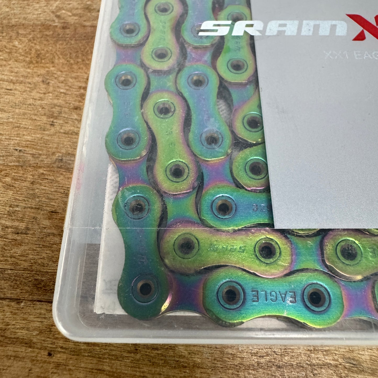 New! SRAM XX1 Eagle Rainbow Hollow Pin 12-Speed Mountain Bike Chain MSRP $100