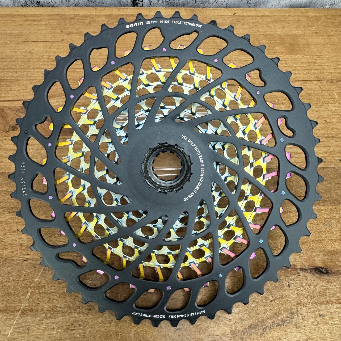 New! SRAM Eagle XX1 XG-1299 10-52t Rainbow 12-Speed Cassette 376g