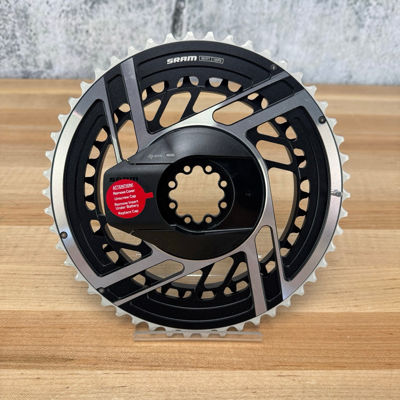 New! SRAM Red AXS E1 Quarq Power Meter 50/37t 12-Speed Bike Chainring Set