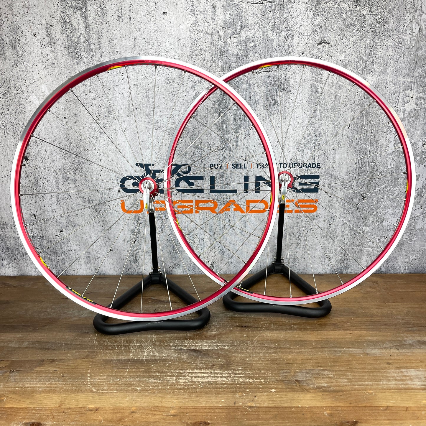 New/Vintage! Mavic Helium SUP Alloy Clincher Wheelset 700c Rim Brake 1709g