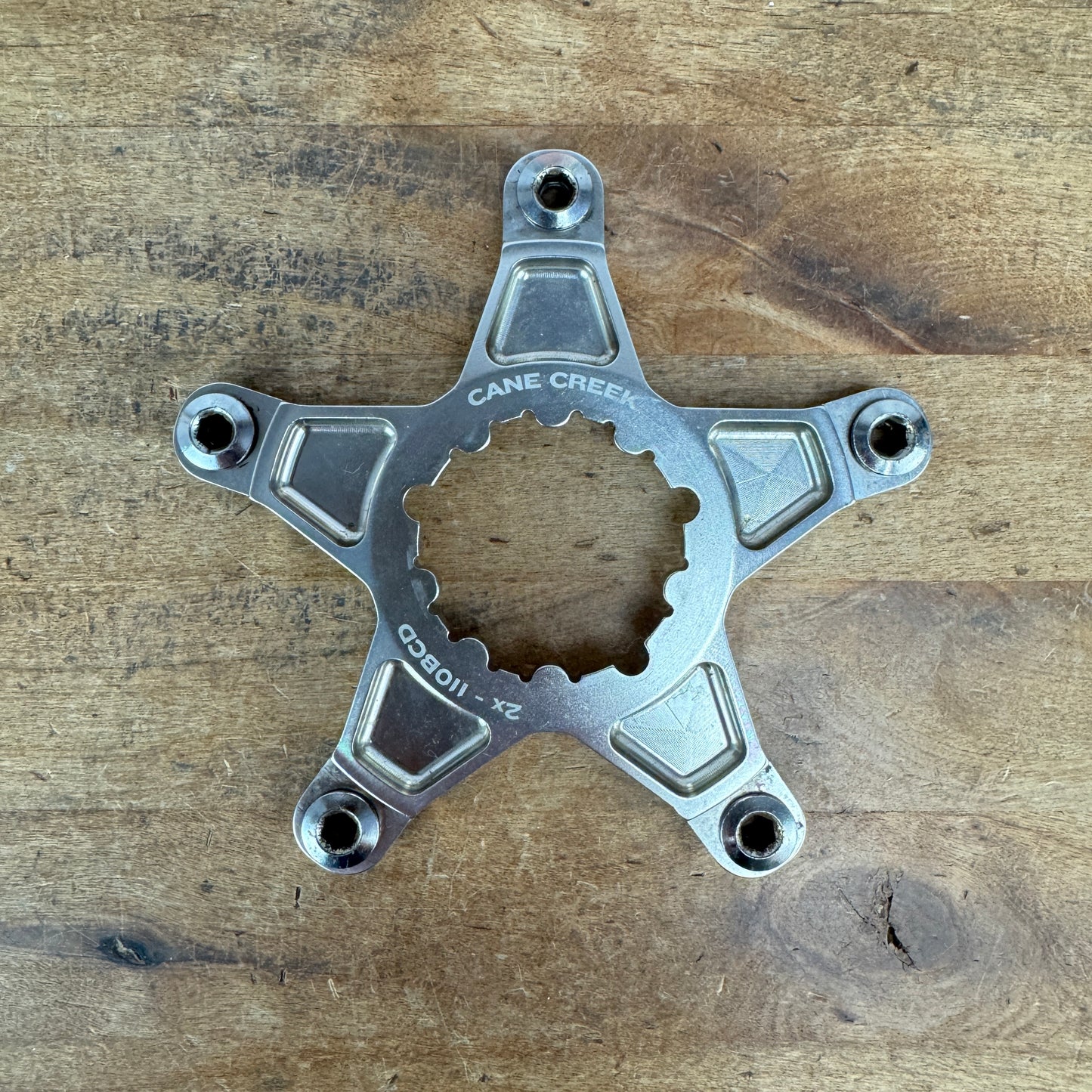 Cane Creek 2x Titanium eeWings 5-Bolt 110mm 3-Bolt Direct-Mount Spider w/Bolts