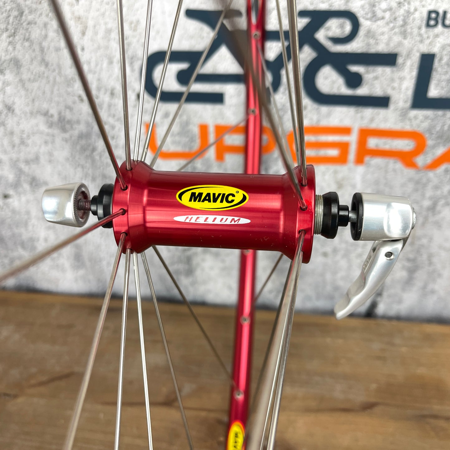 New/Vintage! Mavic Helium SUP Alloy Clincher Wheelset 700c Rim Brake 1709g