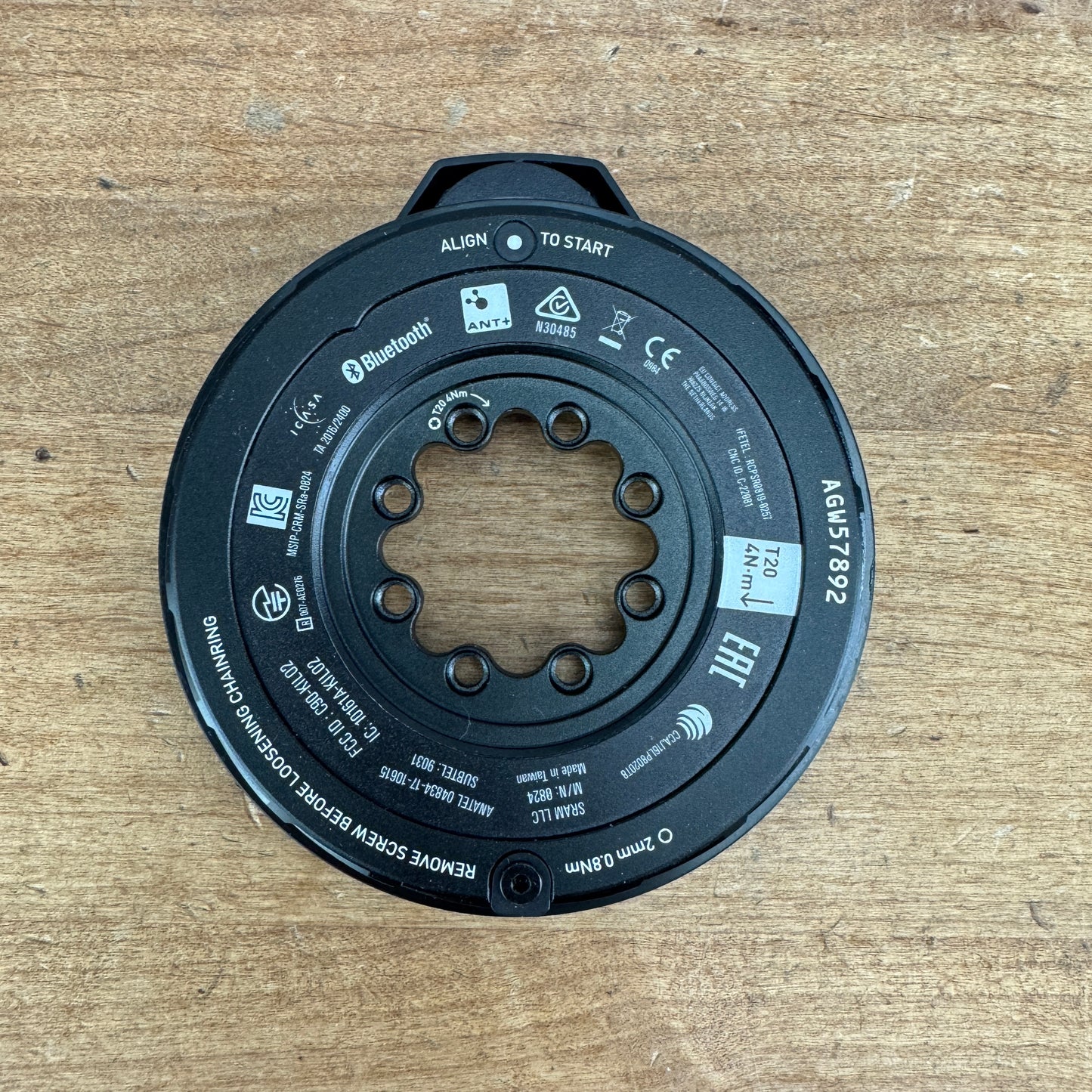New! SRAM Force AXS E1 Thread Mount 8-Bolt Bike Power Meter Spider 116g