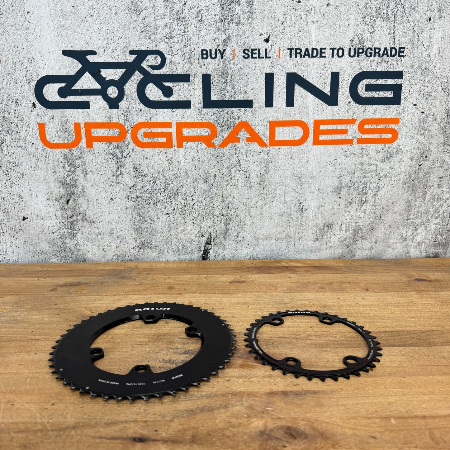 Low Mile! Rotor Aero Round 12-Spd AXS 50/37t 110mm 4-Bolt BCD Chainring Set 183g