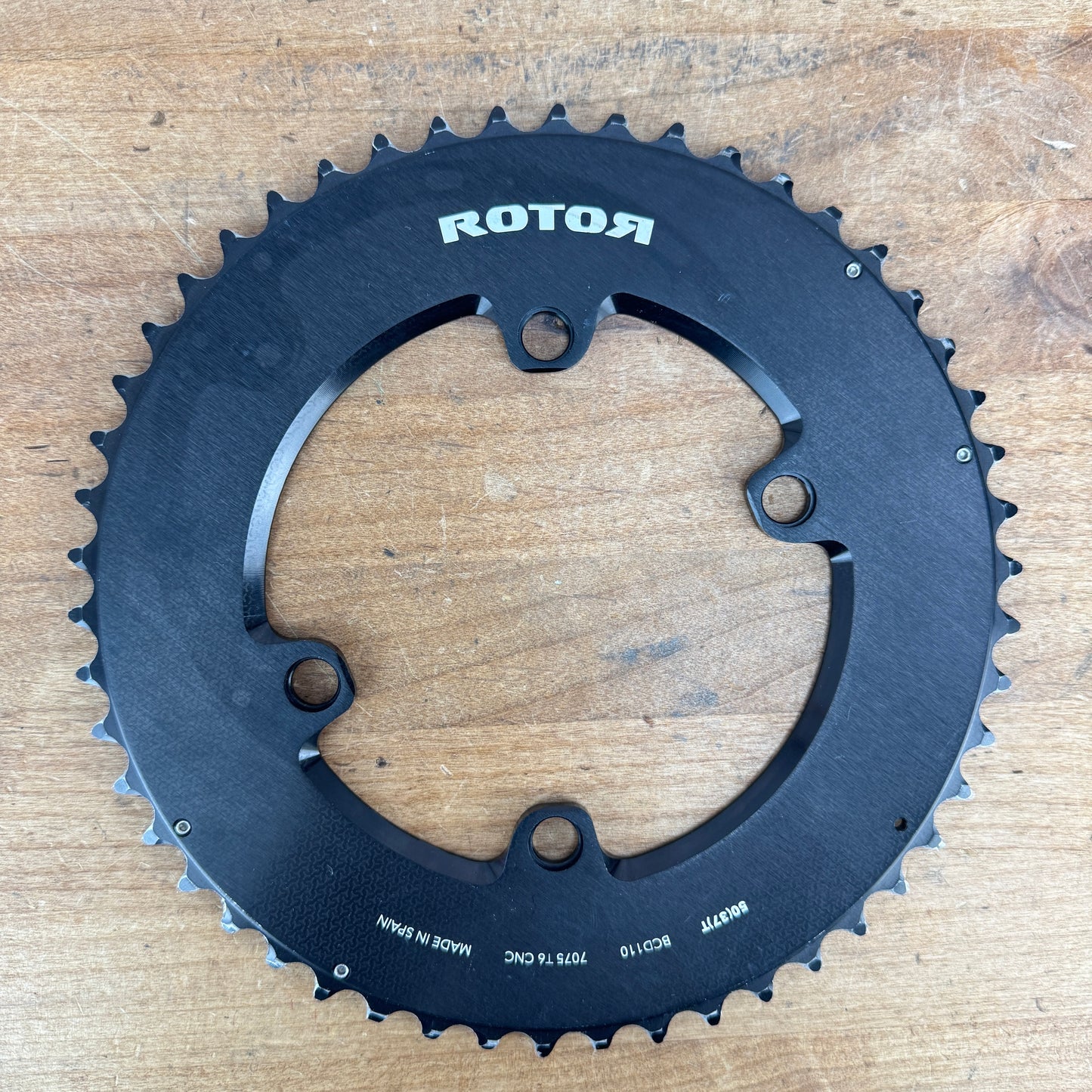 Low Mile! Rotor Aero Round 12-Spd AXS 50/37t 110mm 4-Bolt BCD Chainring Set 183g