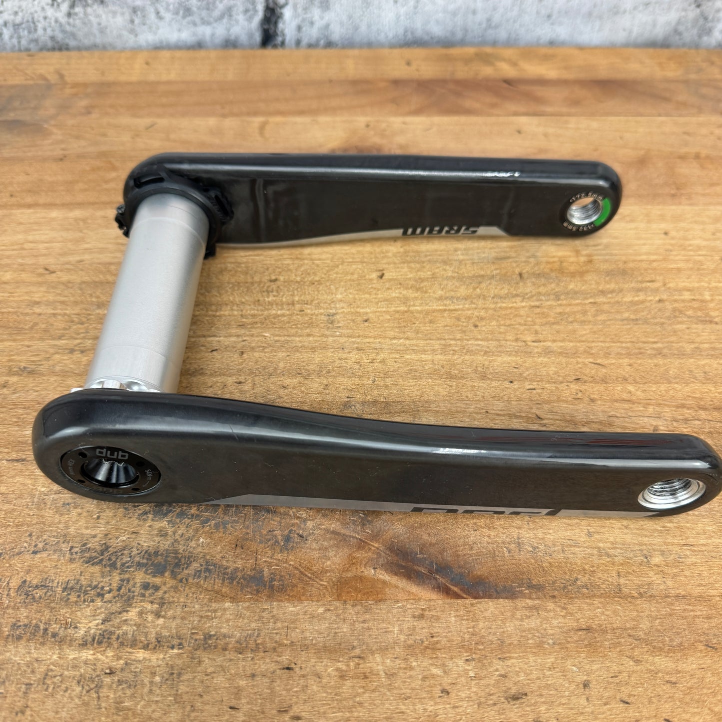 Light Use! SRAM Red AXS 172.5mm Carbon Crankset Crank Arms DUB SL Spindle 338g