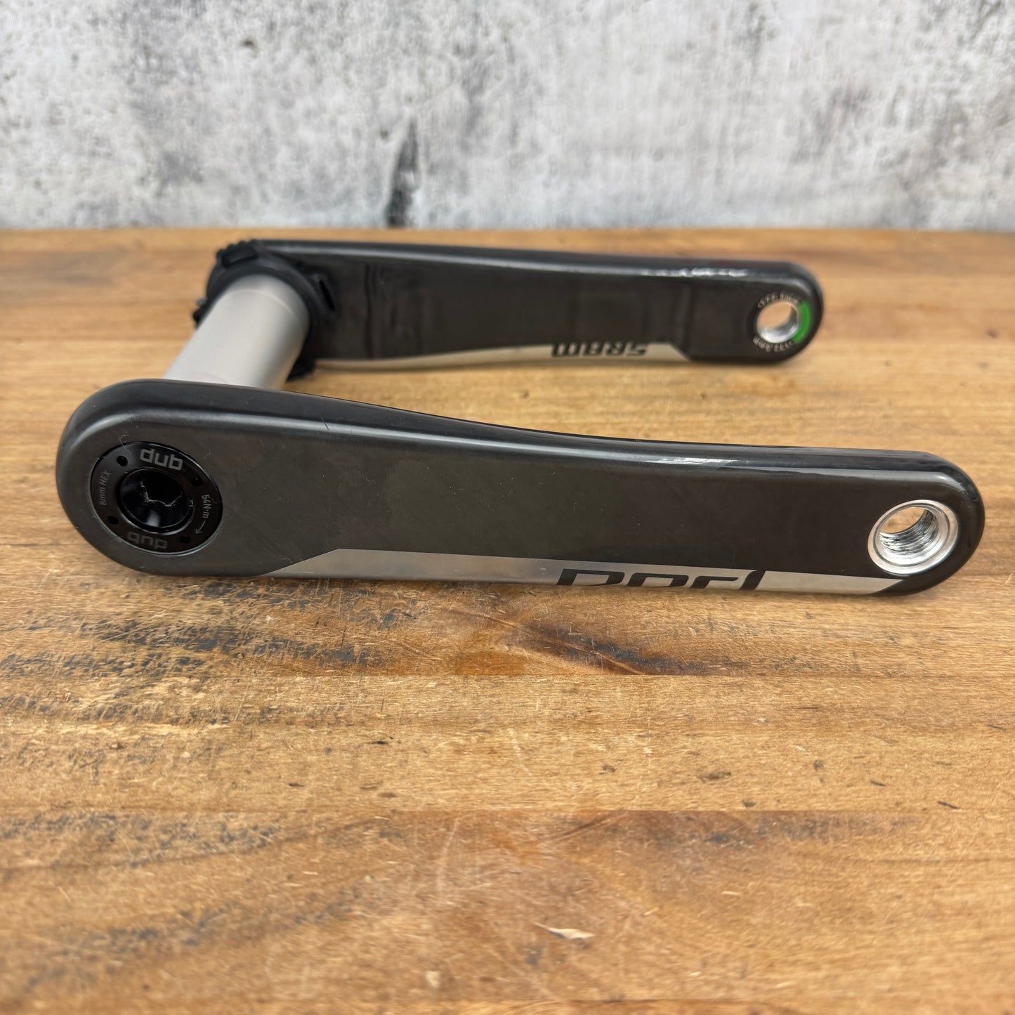 Light Use! SRAM Red AXS 172.5mm Carbon Crankset Crank Arms DUB SL Spindle 338g