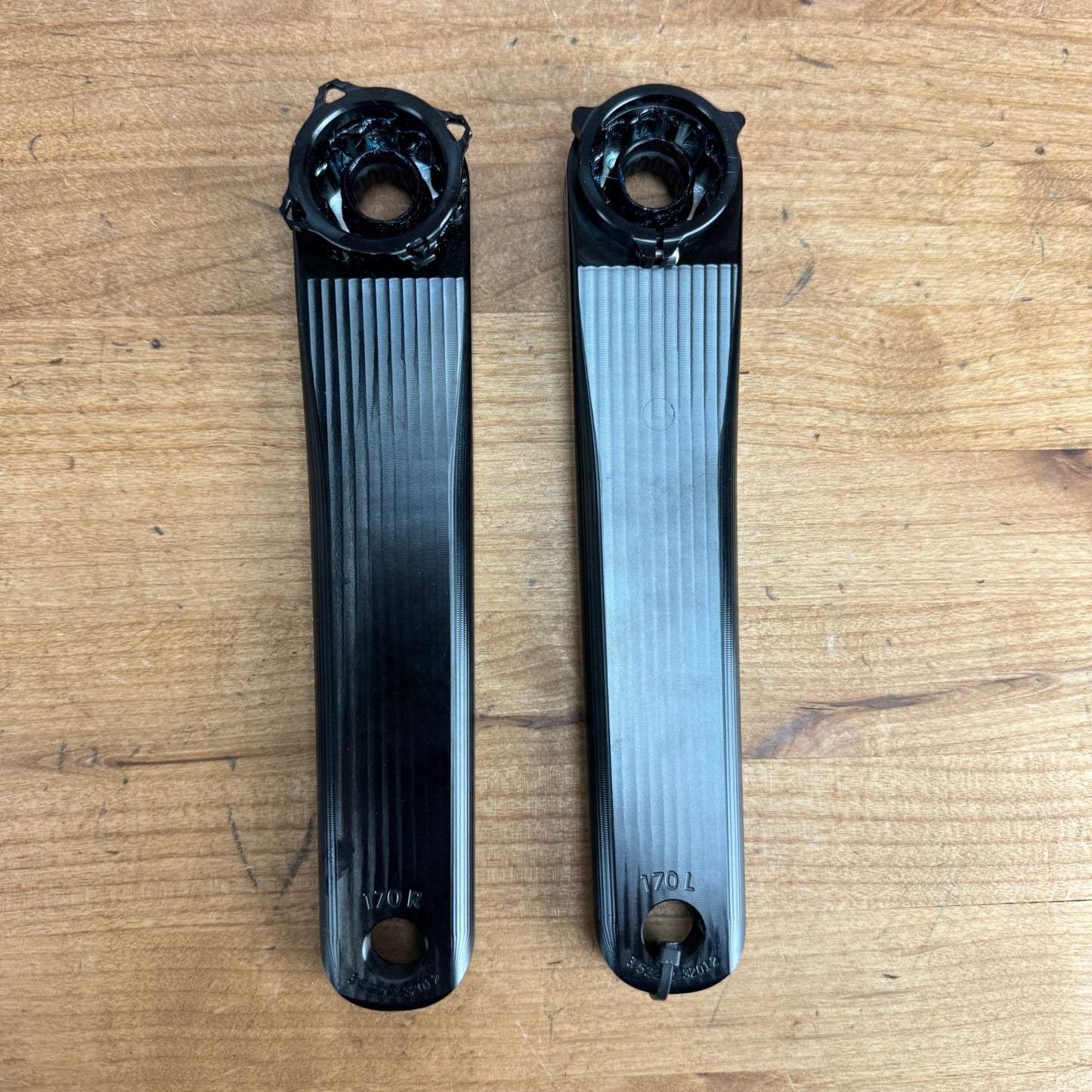 New! Garbaruk 170mm Black/Black Alloy Road/Gravel Bike Crankset 416g