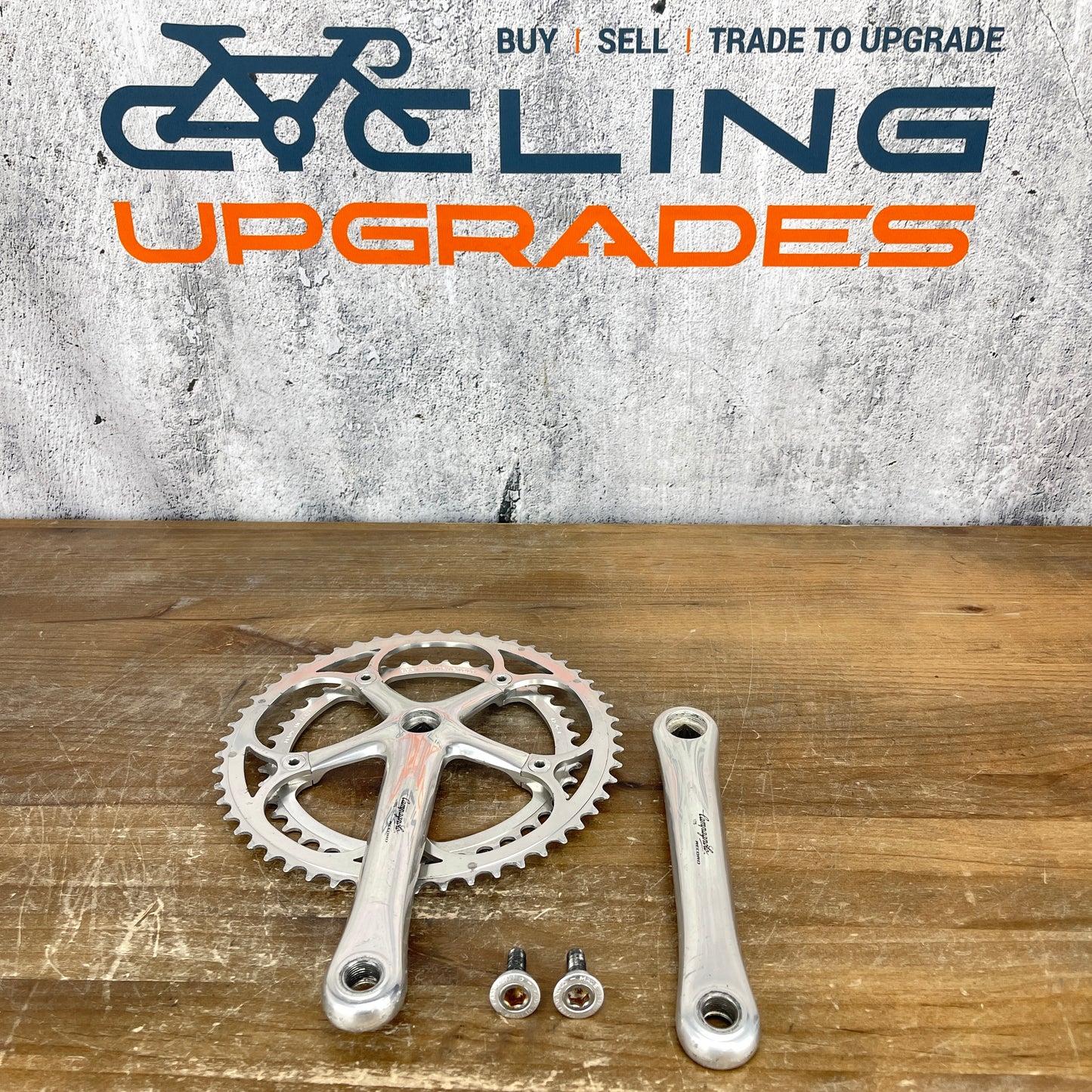Vintage Campagnolo Record 175mm 53/42t Road Bike Alloy Crankset 710g