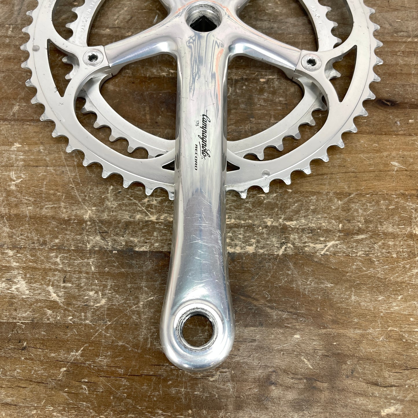 Vintage Campagnolo Record 175mm 53/42t Road Bike Alloy Crankset 710g