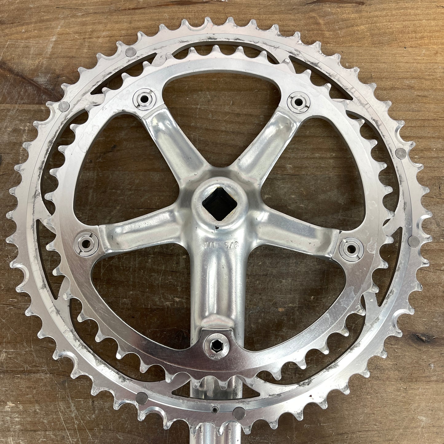 Vintage Campagnolo Record 175mm 53/42t Road Bike Alloy Crankset 710g