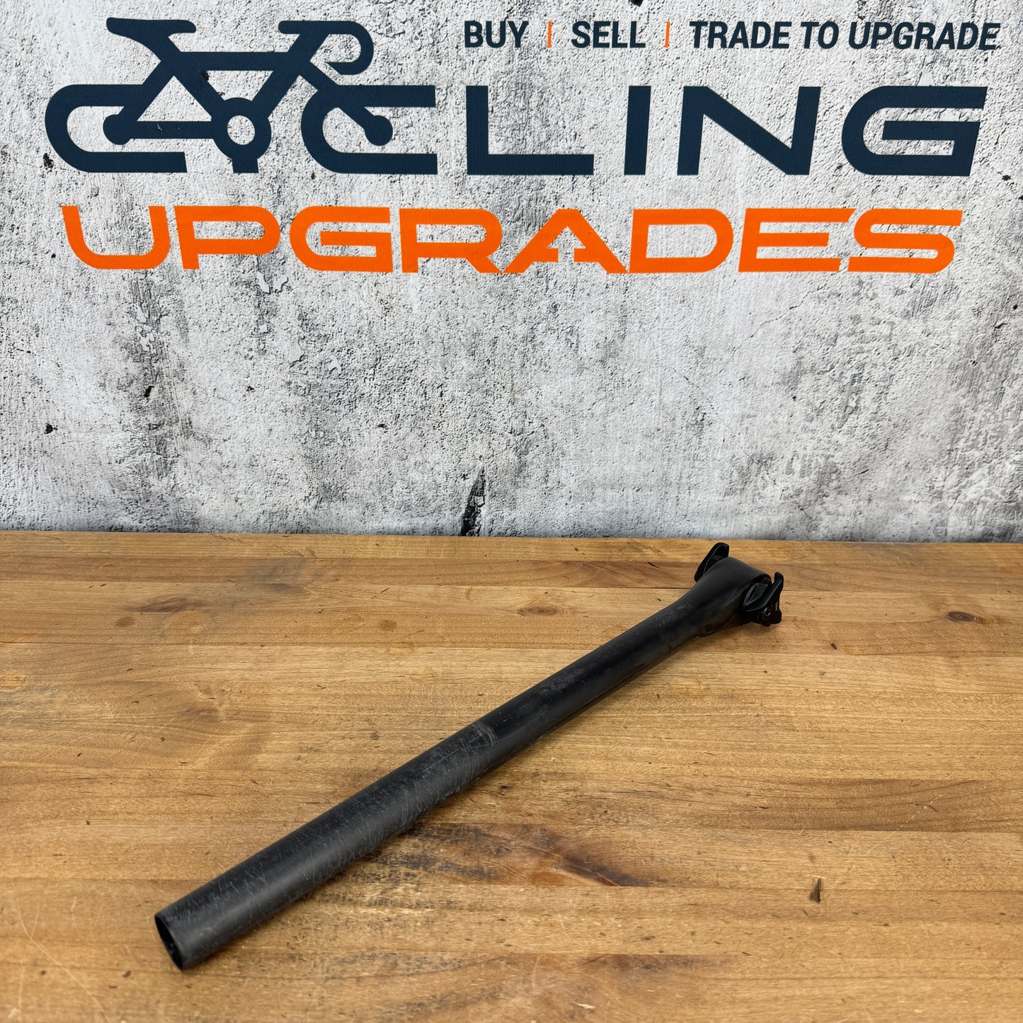 Light Use! Zipp SL Speed Zero Setback 27.2mm x 400mm Carbon Bike Seatpost 192g