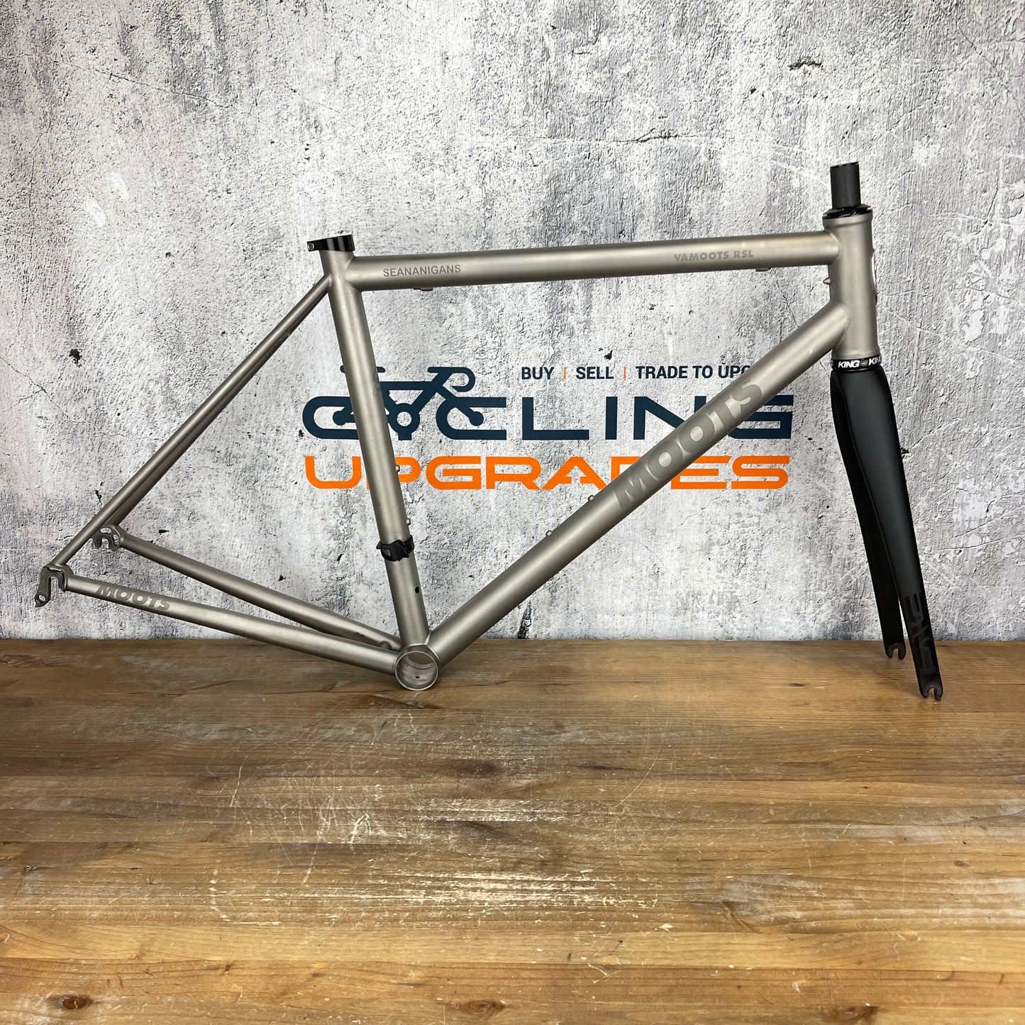 2016 Moots Vamoots RSL 55cm Rim Brake Titanium Frameset 700c Chris King 1721g