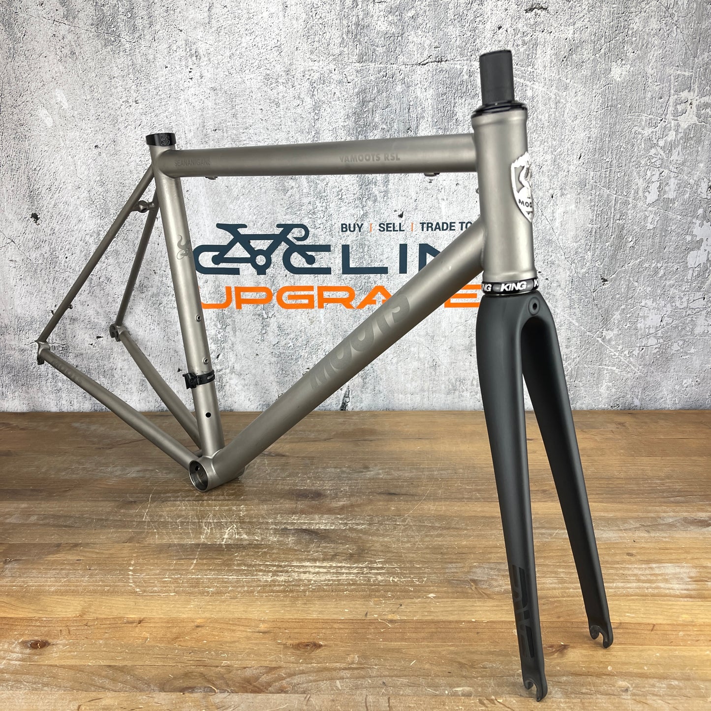 2016 Moots Vamoots RSL 55cm Rim Brake Titanium Frameset 700c Chris King 1721g