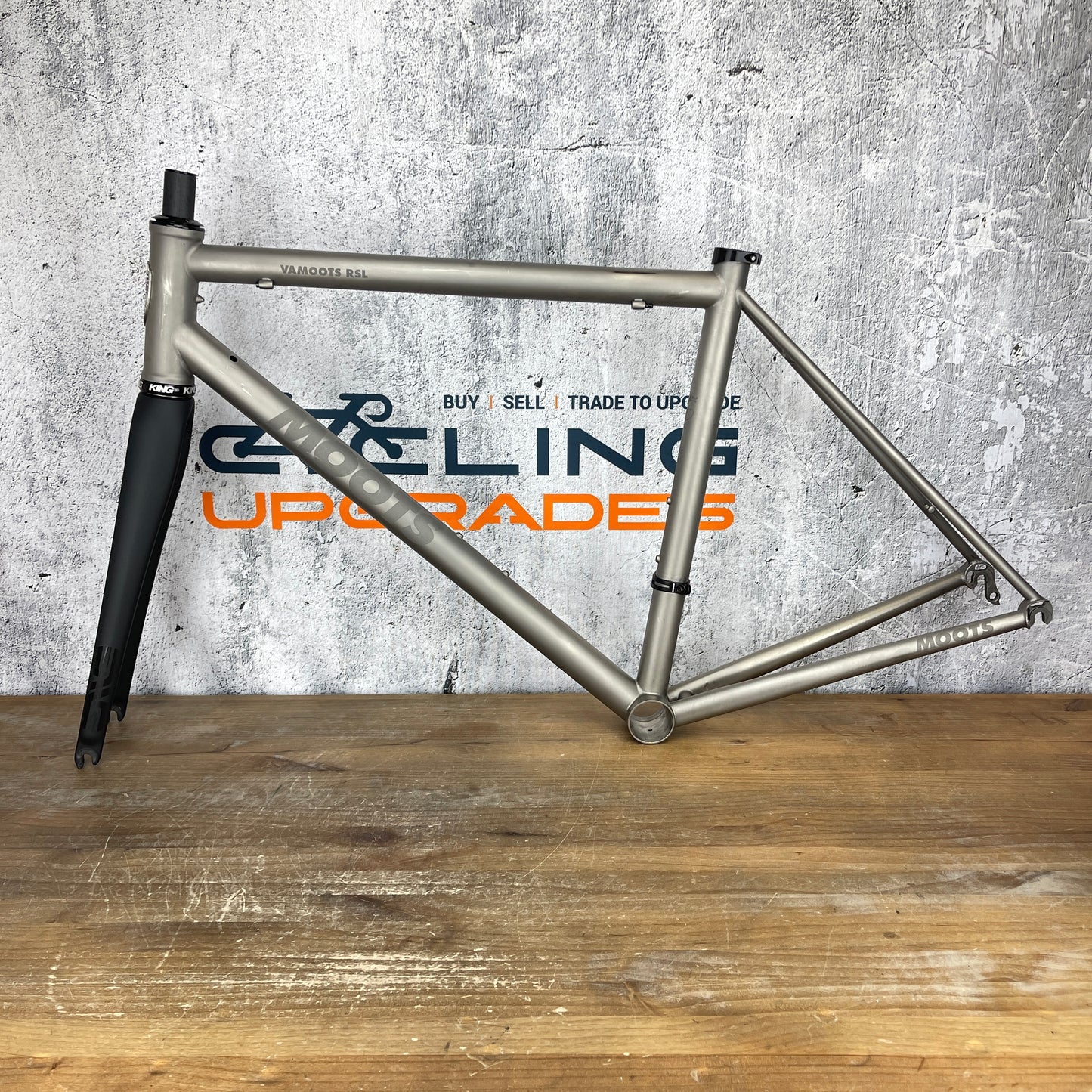 2016 Moots Vamoots RSL 55cm Rim Brake Titanium Frameset 700c Chris King 1721g