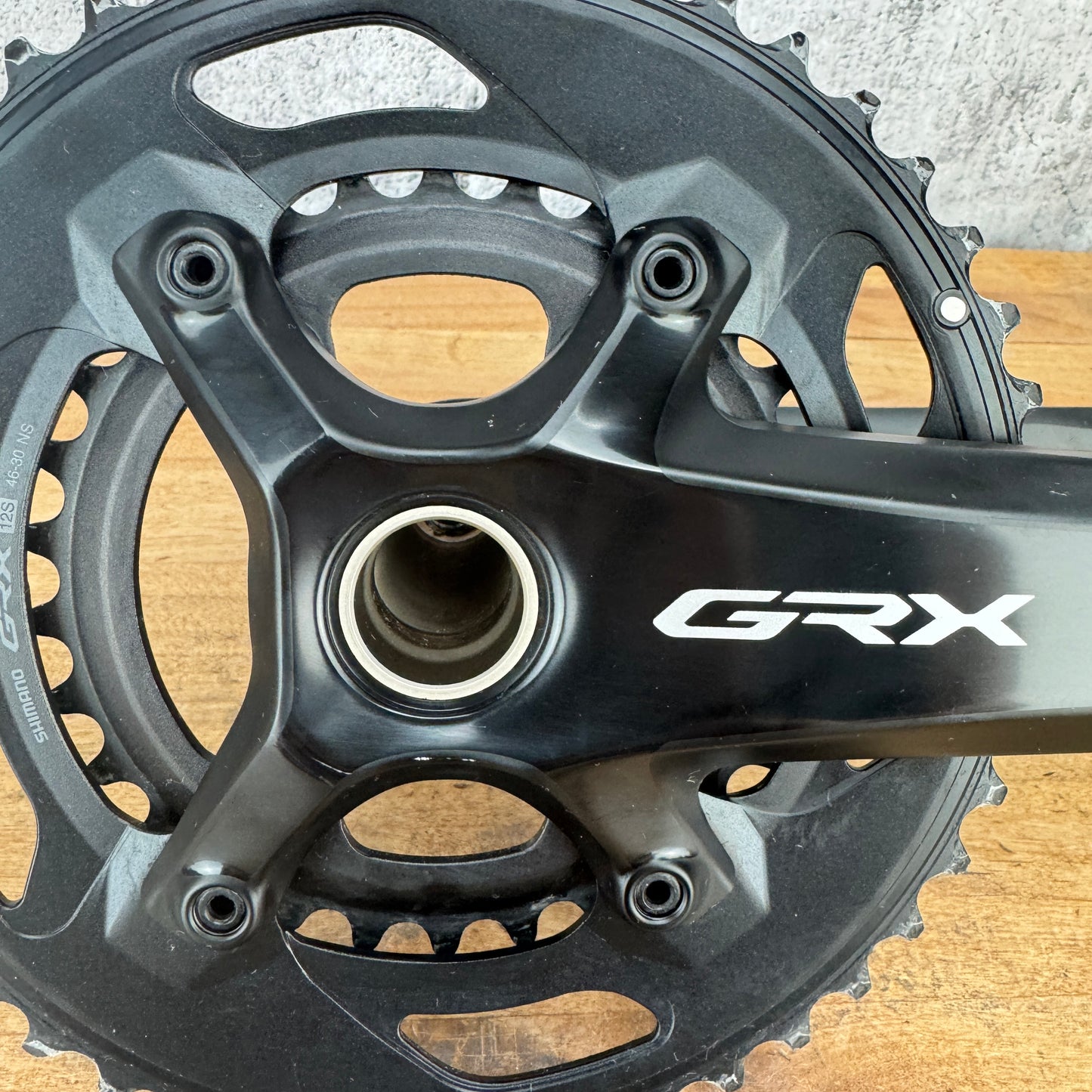 Shimano GRX FC-RX810/820 172.5mm 46/30t 12-Speed Alloy Crankset 24mm Spindle