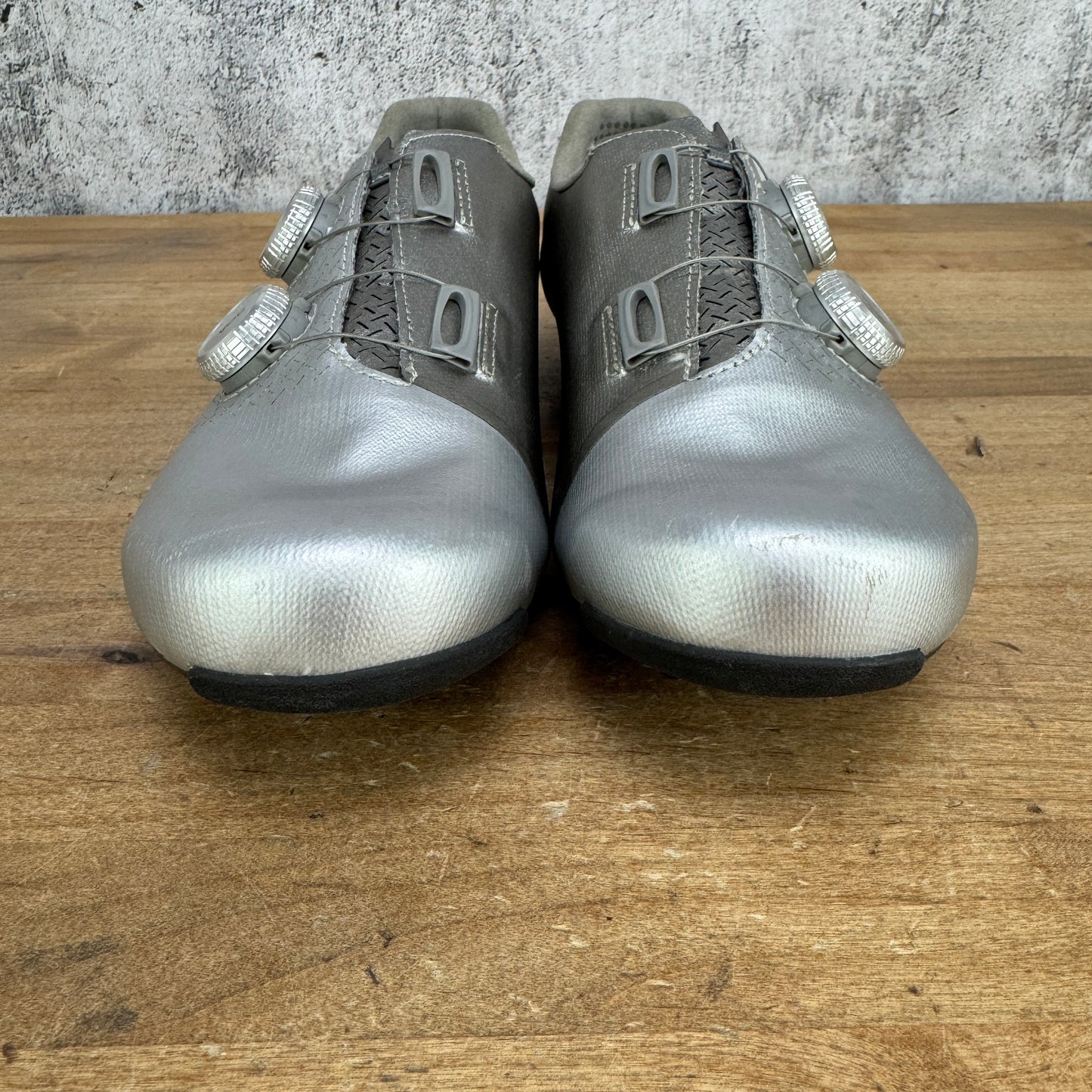Worn Once! Fizik Mechanism x PAS Normal EU 42 Road 3-Bolt Silver Cycling Shoes