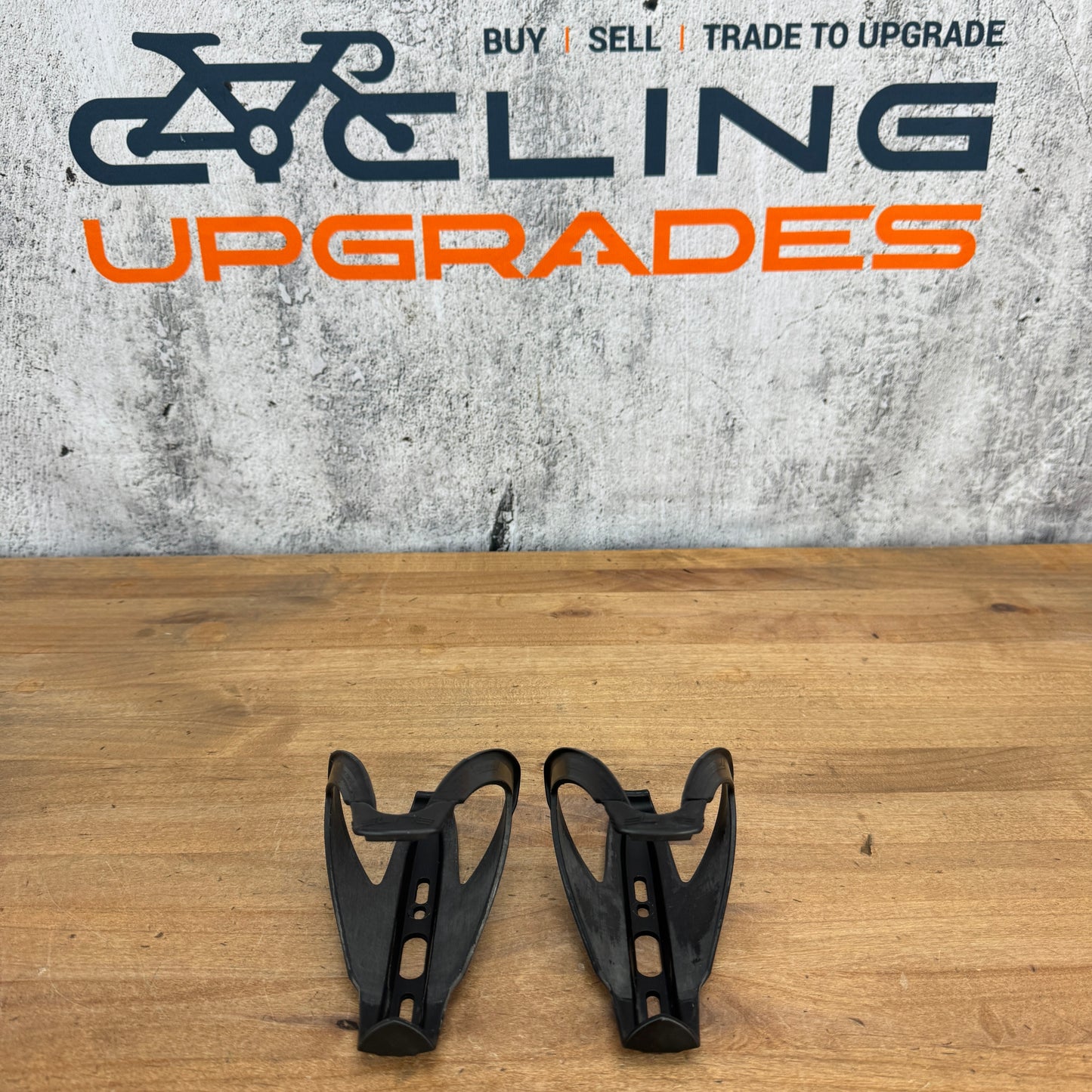 Elite Custom Race Skin Black Cycling Bike Water Bottle Cages Set 84g