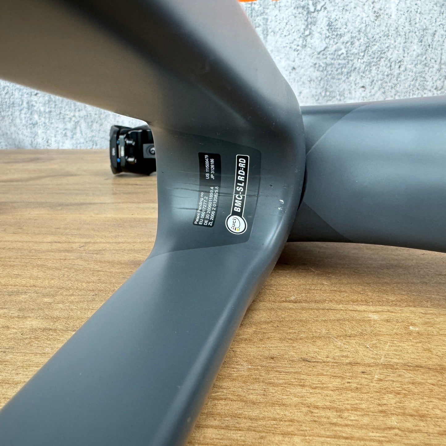 2020 BMC Teammachine SLR01 58cm Carbon Gray/White Disc Brake Frameset 2003g