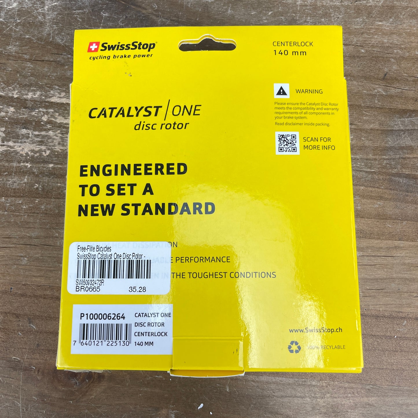 New! SwissStop Catalyst One 140mm Center Lock Road Bike Rotors