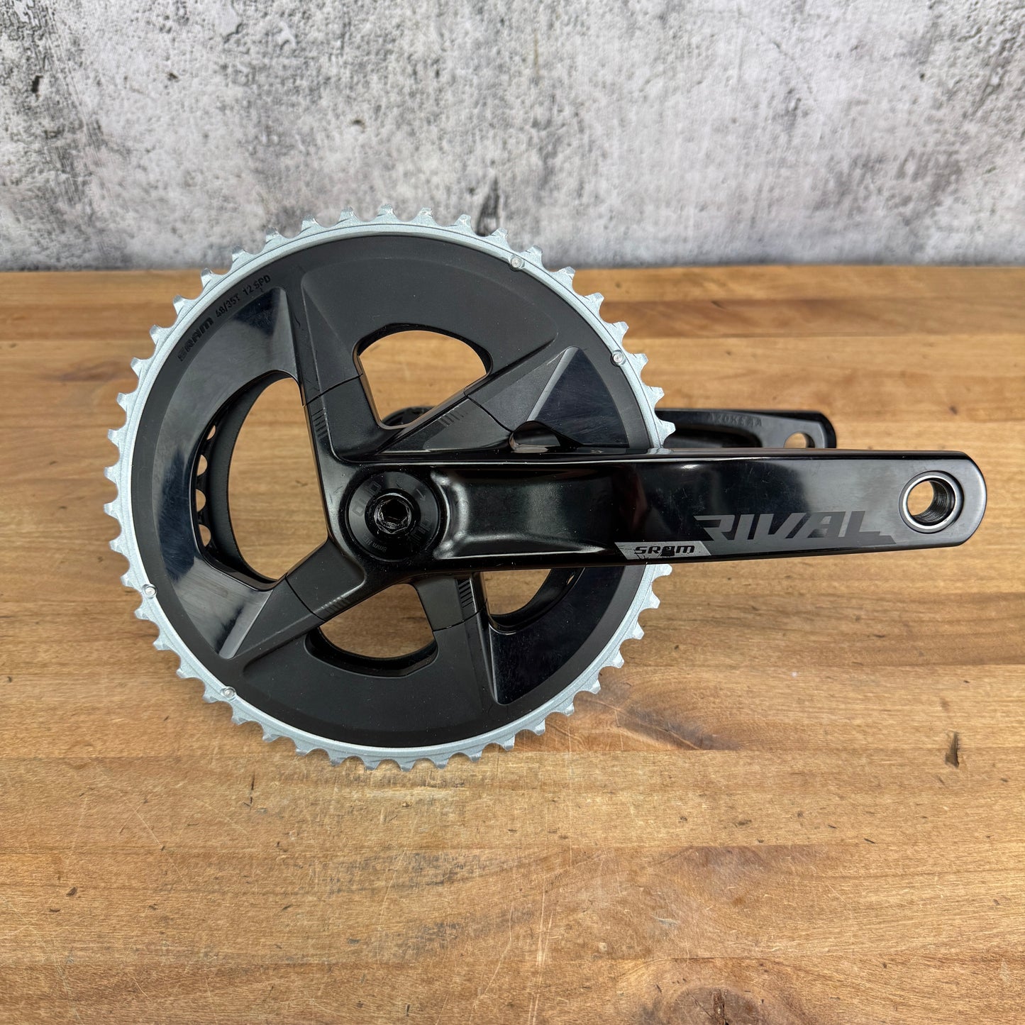 Low Mile! SRAM Rival AXS 172.5mm 48/35t 12-Speed Alloy Crankset with Chainrings