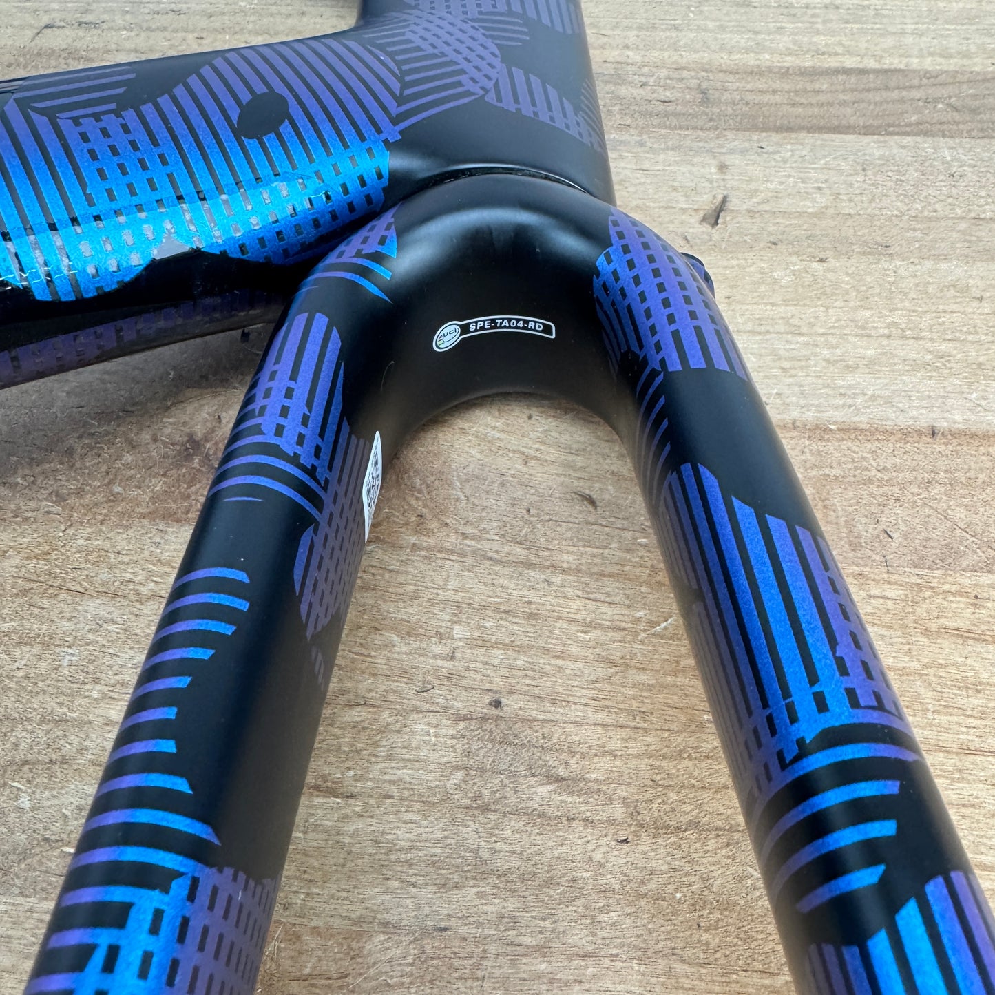 Light Use 2020 Specialized Tarmac SL6 61cm Disc Carbon Black/Blue Frameset 1990g