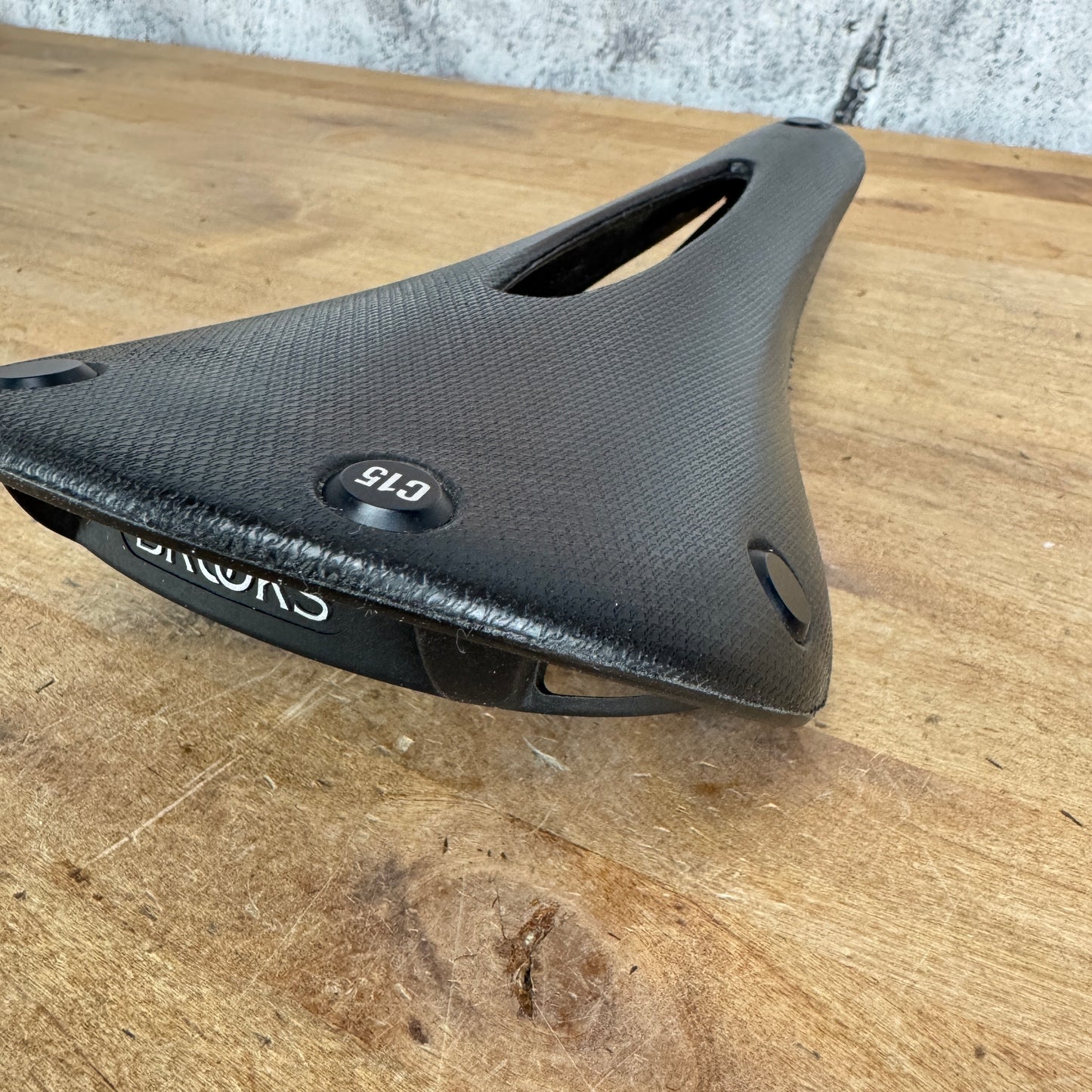 Brooks C15 Carved 140mm 7x7mm Steel rails Bike Saddle 434g MSRP $155