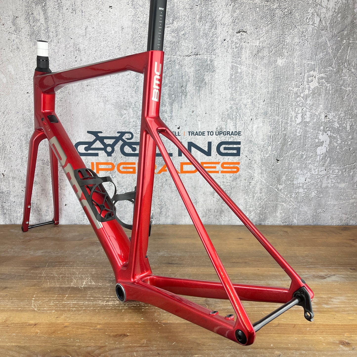 Ridden Once! 2022 BMC Teammachine SLR 58cm Prisma Red 700c Carbon Frameset