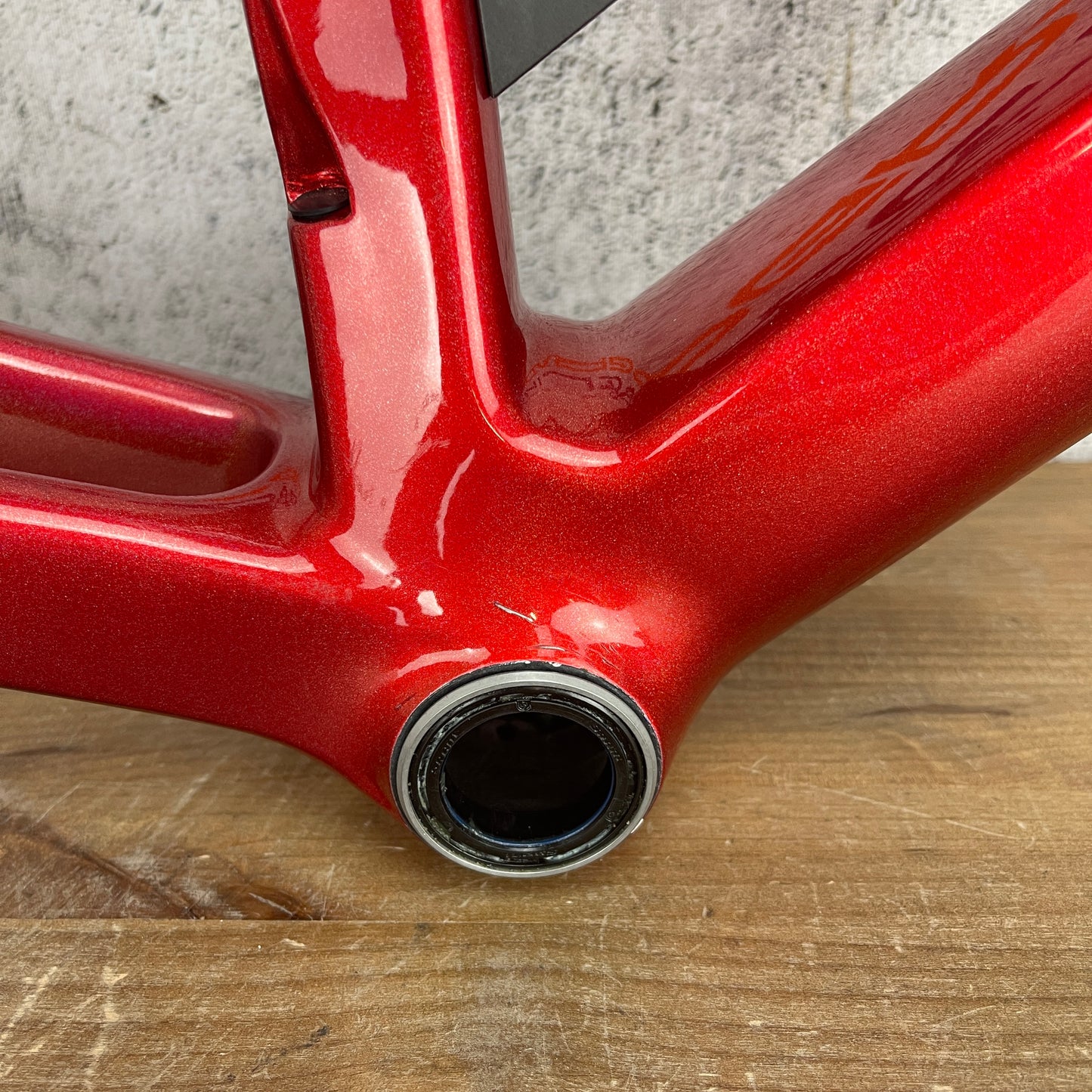 Ridden Once! 2022 BMC Teammachine SLR 58cm Prisma Red 700c Carbon Frameset