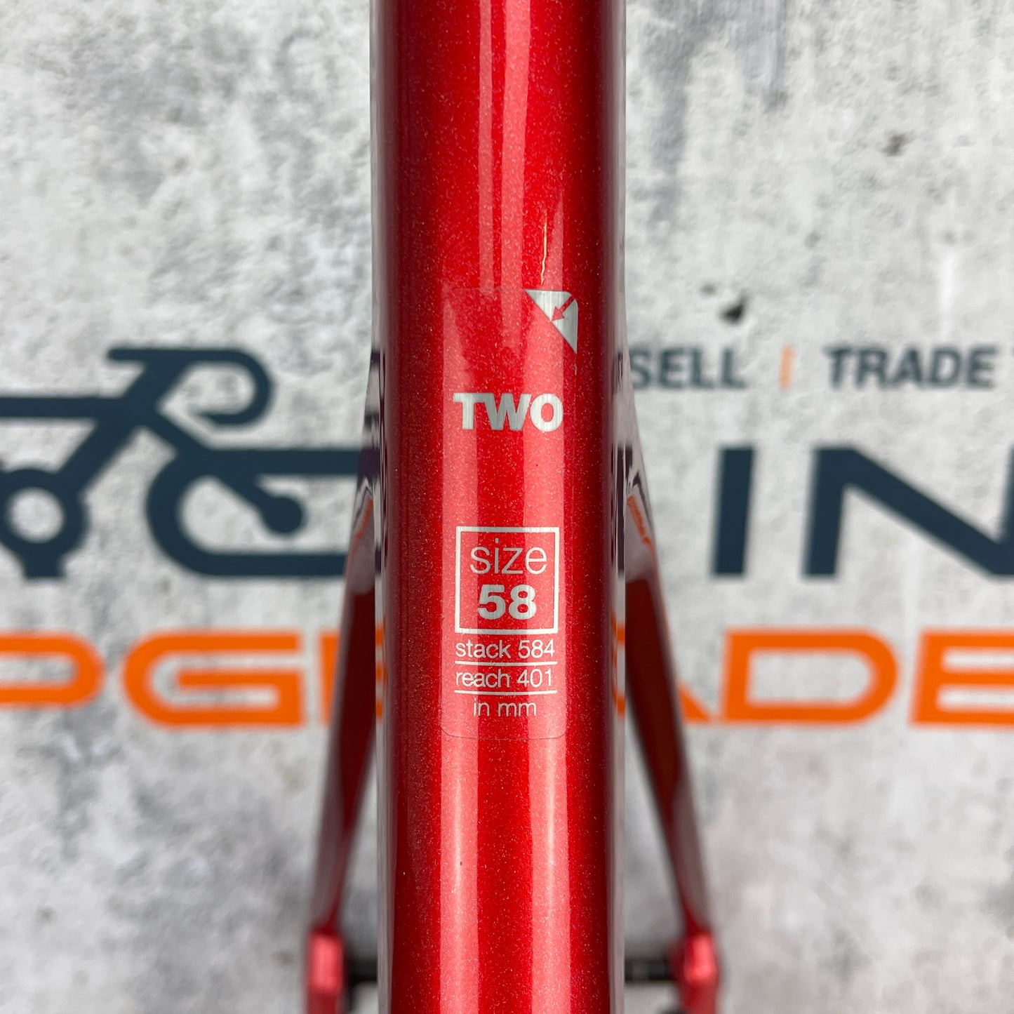 Ridden Once! 2022 BMC Teammachine SLR 58cm Prisma Red 700c Carbon Frameset