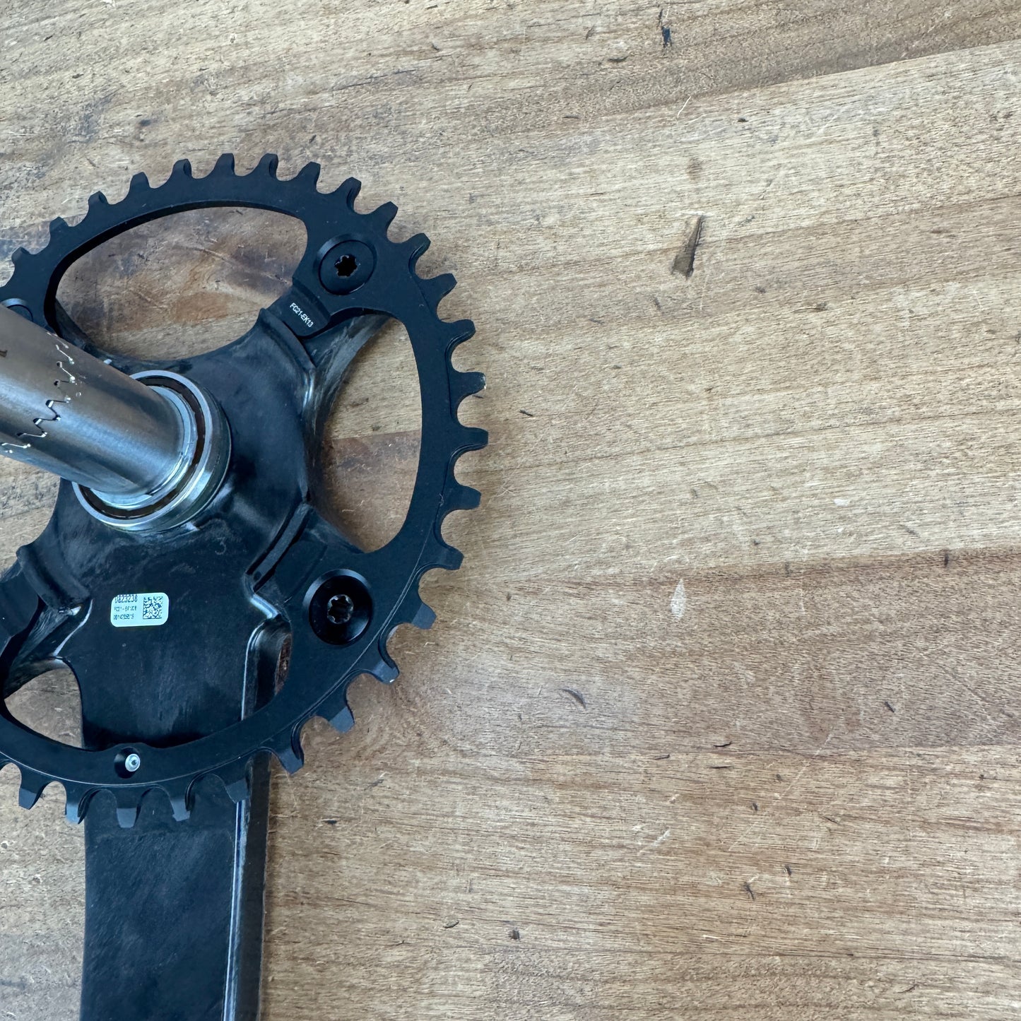 Low Mile! Campagnolo Ekar 172.5mm 38t Carbon 1x 13-Speed 123BCD 4-Bolt Crankset