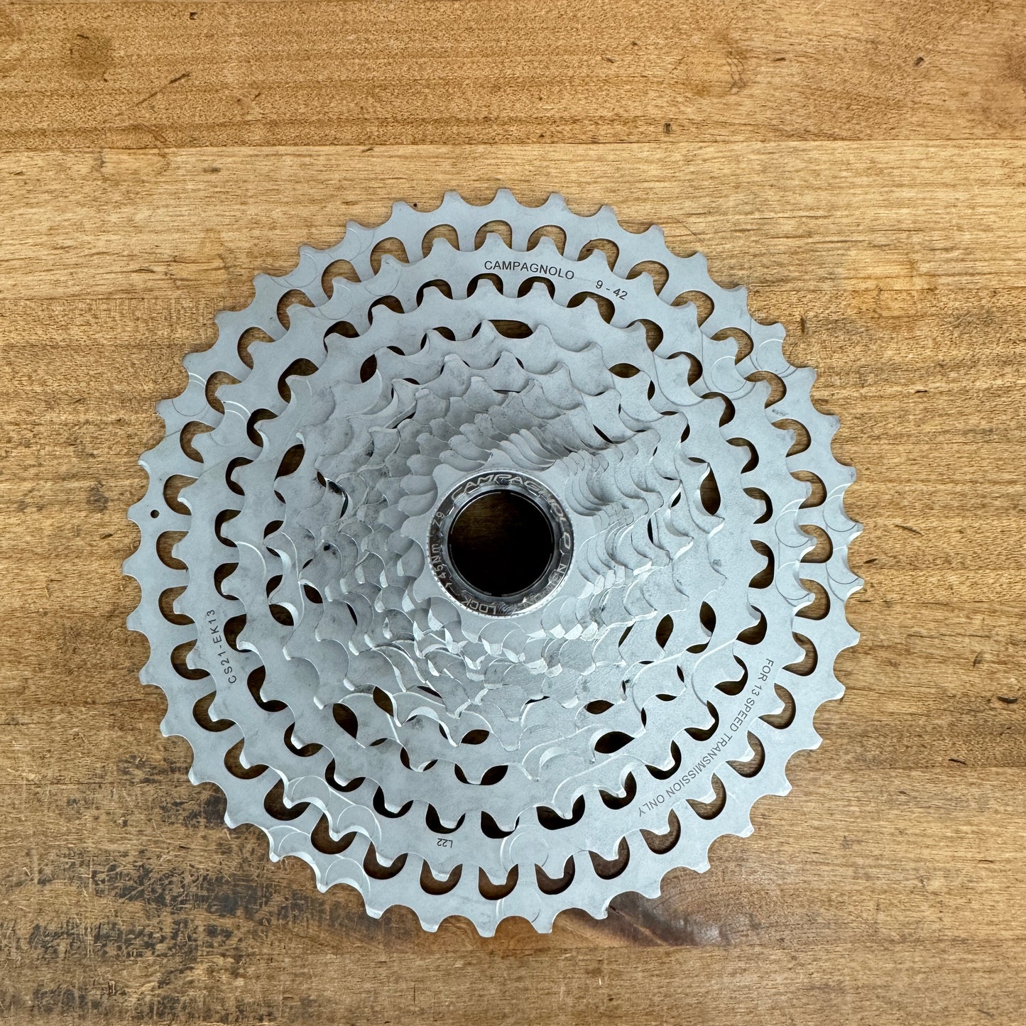 Low Mile! Campagnolo Ekar 9-42t 13-Speed N3W CS21-EK1392 Cassette "Light Wear"