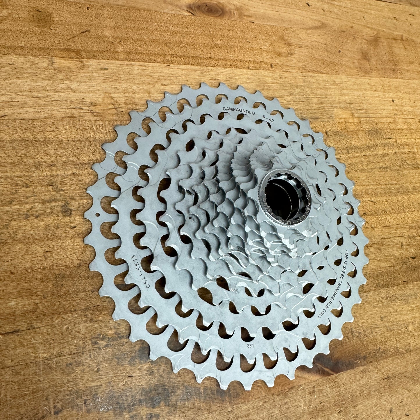 Low Mile! Campagnolo Ekar 9-42t 13-Speed N3W CS21-EK1392 Cassette "Light Wear"